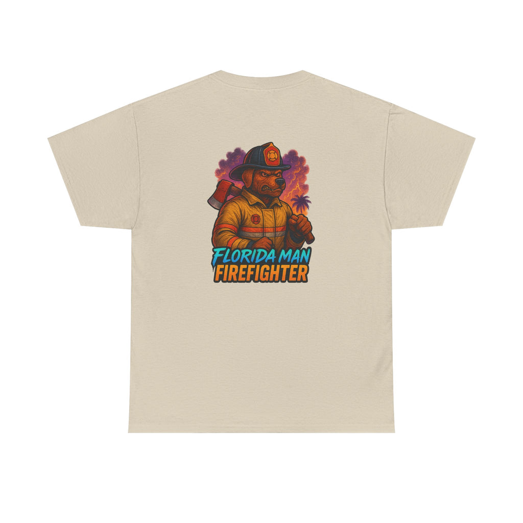 Gaming Tee - Florida Man Blaze Firefighter Gator