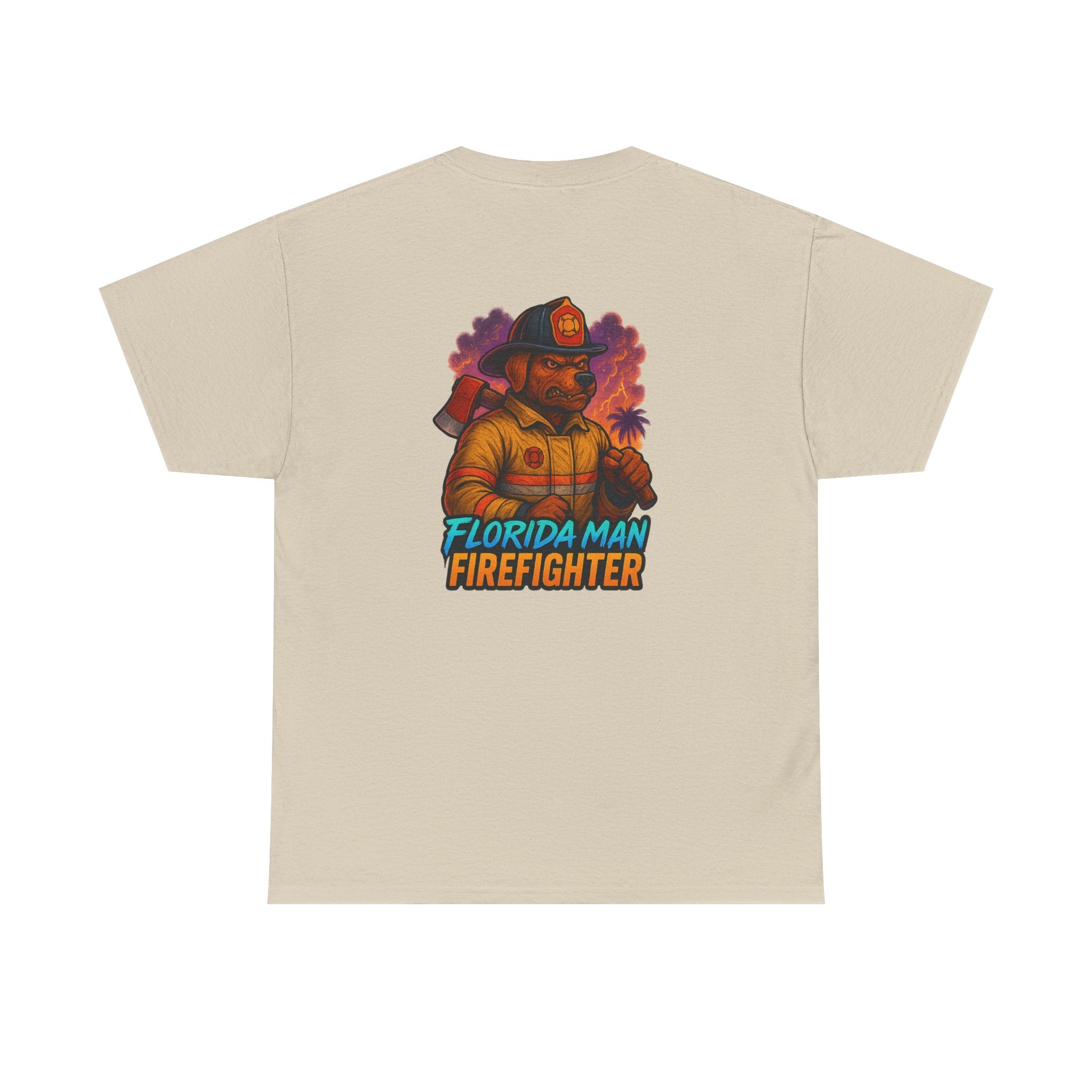 Gaming Tee - Florida Man Blaze Firefighter Gator