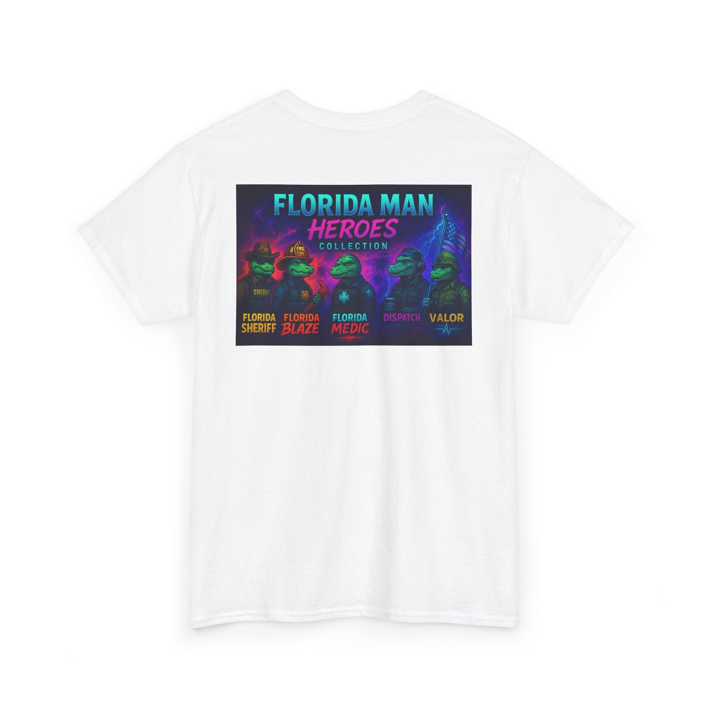 Florida Man Heroes Unisex Tee | Fun Graphic Shirt, Unique Gift, Florida Pride, Casual Style, Funny Tee