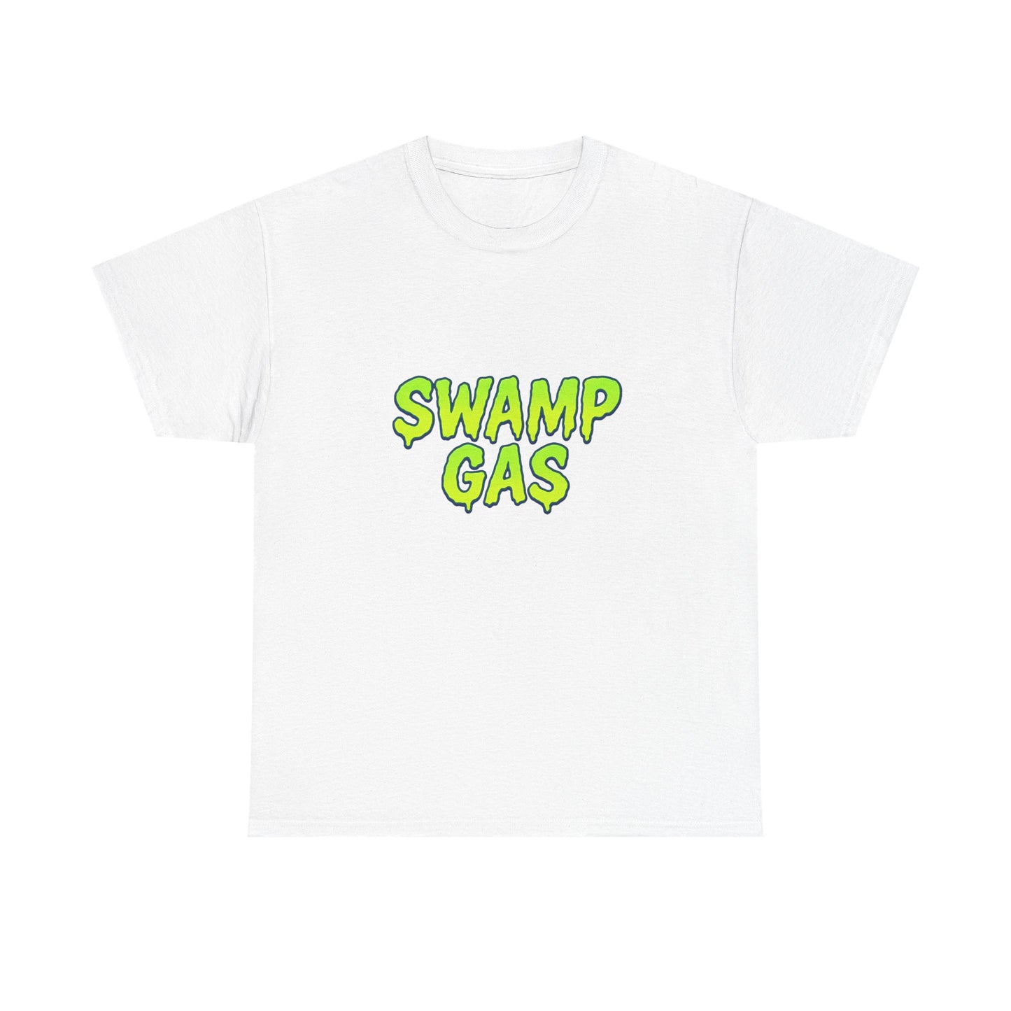 Swamp Gas Unisex Heavy Cotton Tee - Fun Graphic T-Shirt for Festivals, Parties, Gifts, Casual Wear, Retro Style