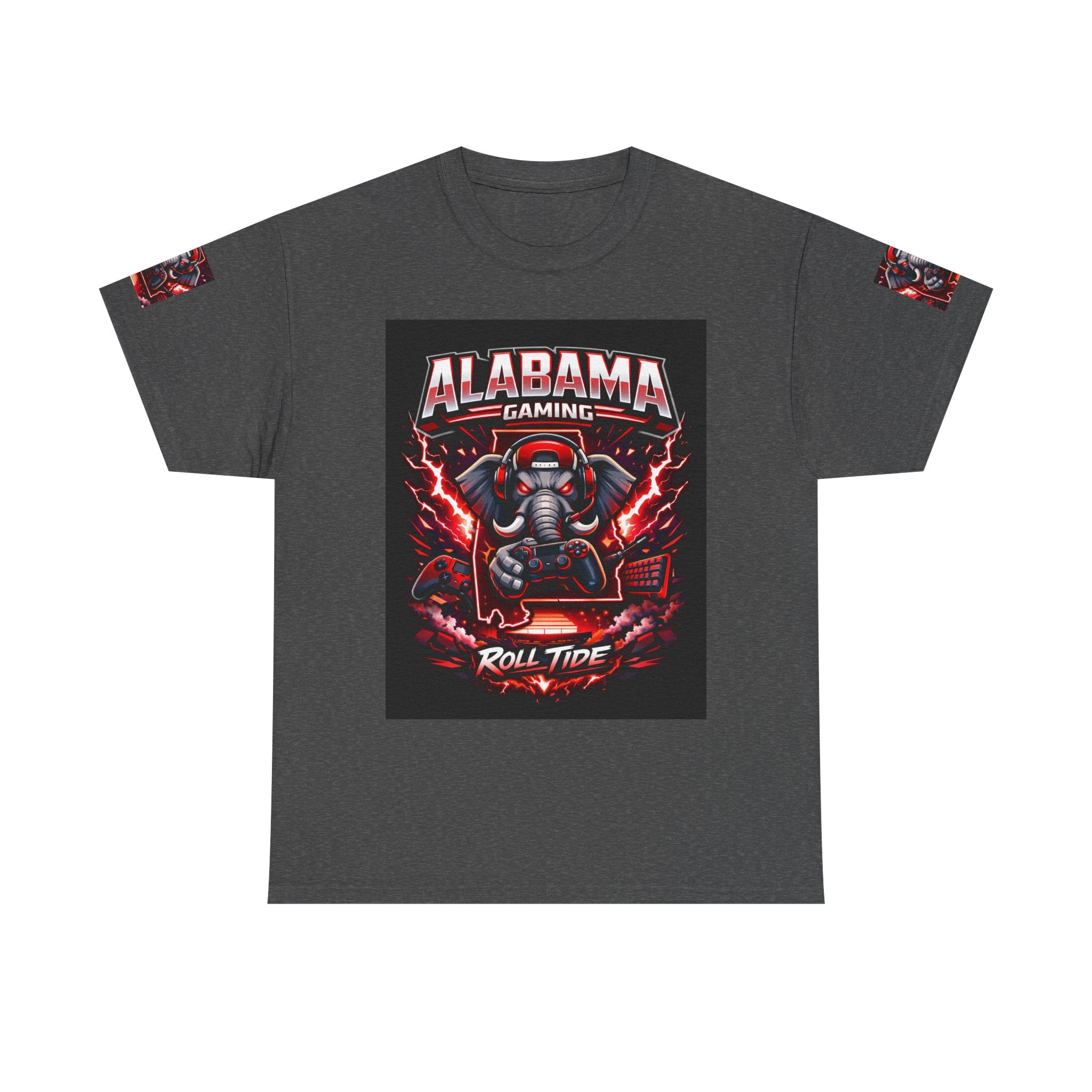 Alabama Gaming Tee — 'Roll Tide' Elephant Gamer Graphic Shirt