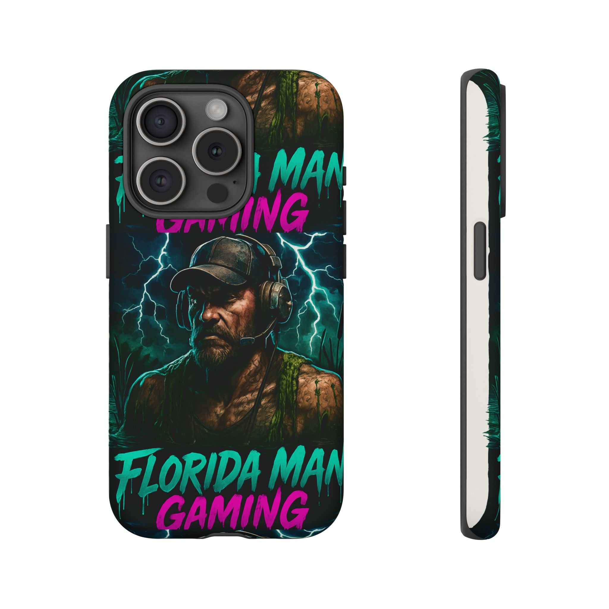 Phone Case - Florida Man Gaming Mascot Rising from the Swamp Tough Case