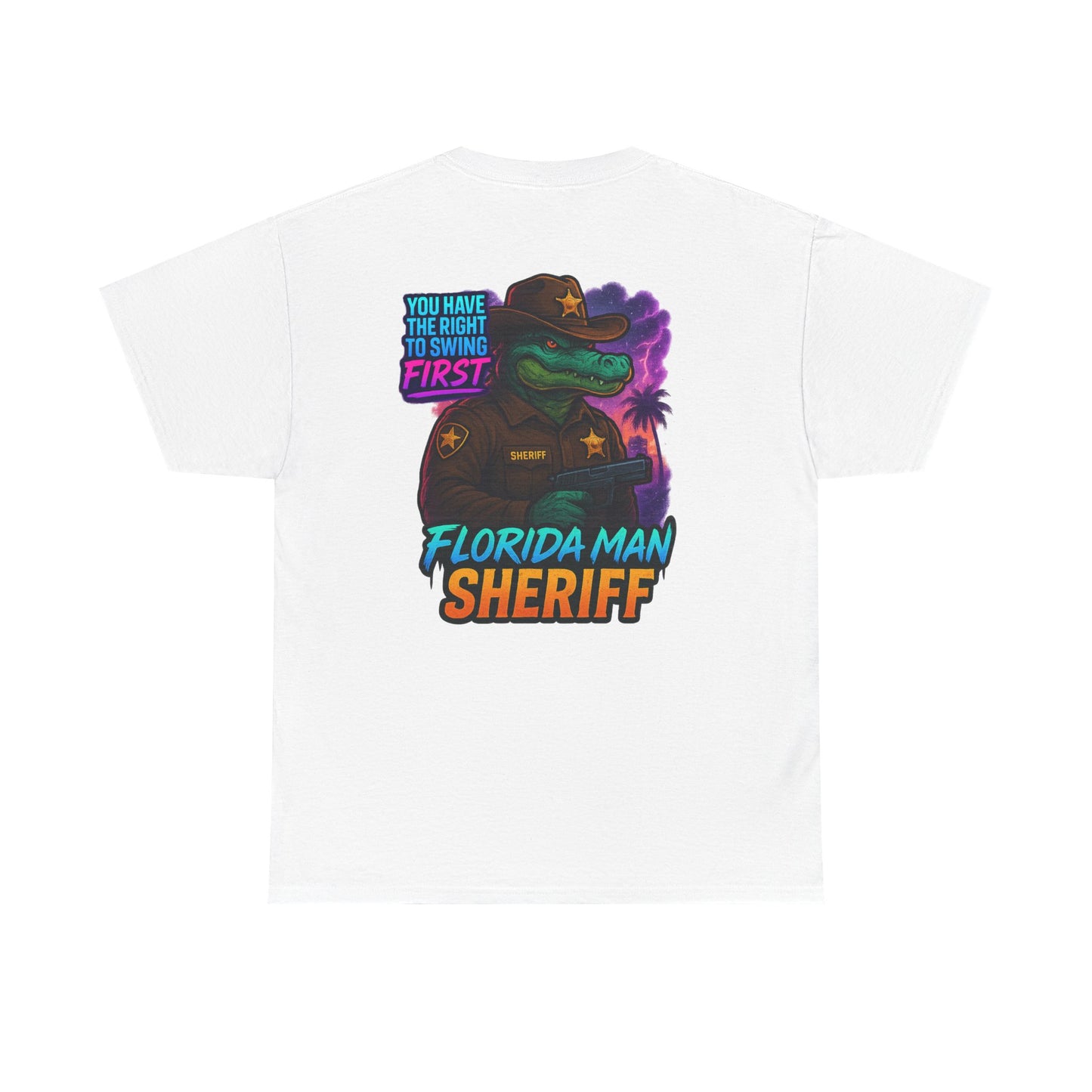 Florida Man Sheriff Tee - Fun Unisex Cotton T-Shirt, Graphic Tee for Florida Lovers, Gift for Dads, Unique Humor Shirt, Casual Wear