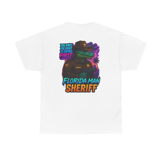 Florida Man Sheriff Tee - Fun Unisex Cotton T-Shirt, Graphic Tee for Florida Lovers, Gift for Dads, Unique Humor Shirt, Casual Wear