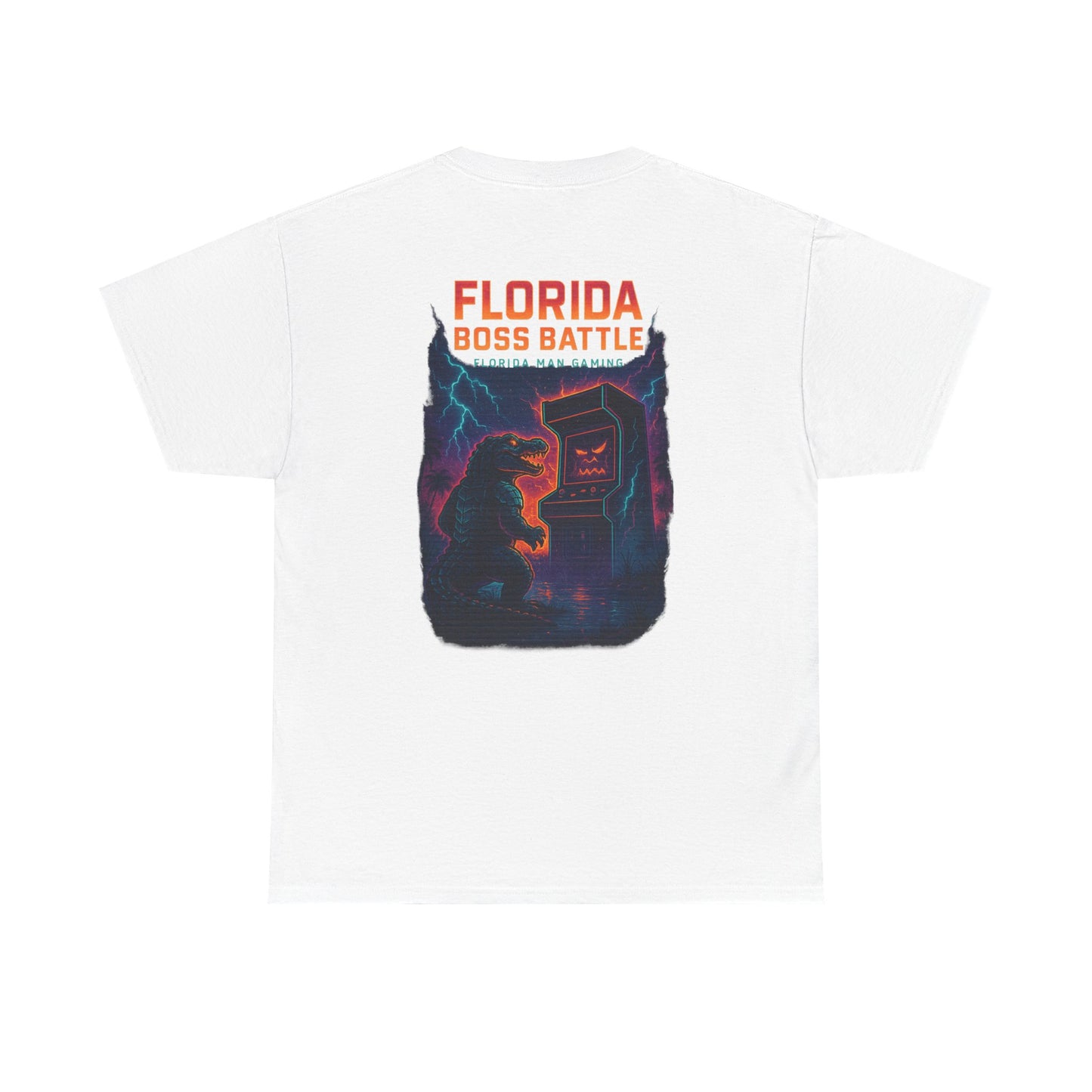 Florida Boss Battle Tee - Unisex Gaming Shirt, Retro Video Game T-Shirt, Gift for Gamers, Cool Casual Wear, Unique Graphic Tee