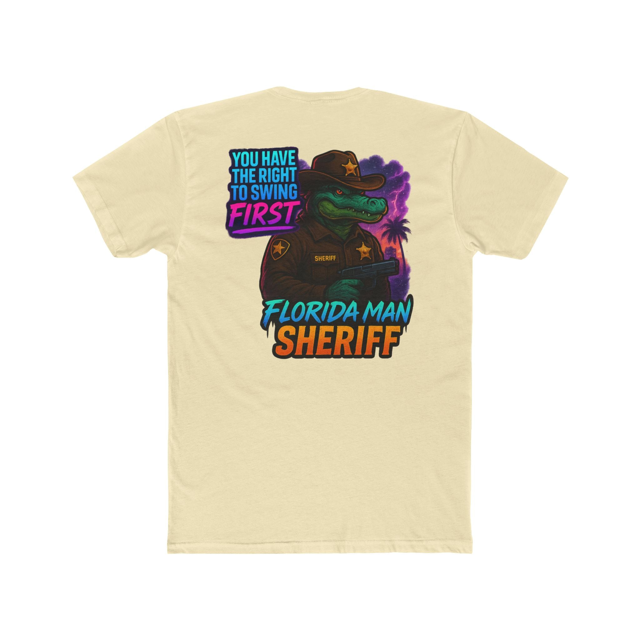 Florida Man Sheriff T-Shirt, Fun Graphic Tee, Quirky Humor Shirt, Gift for Law Enforcement Lovers, Casual Wear, Birthday Present