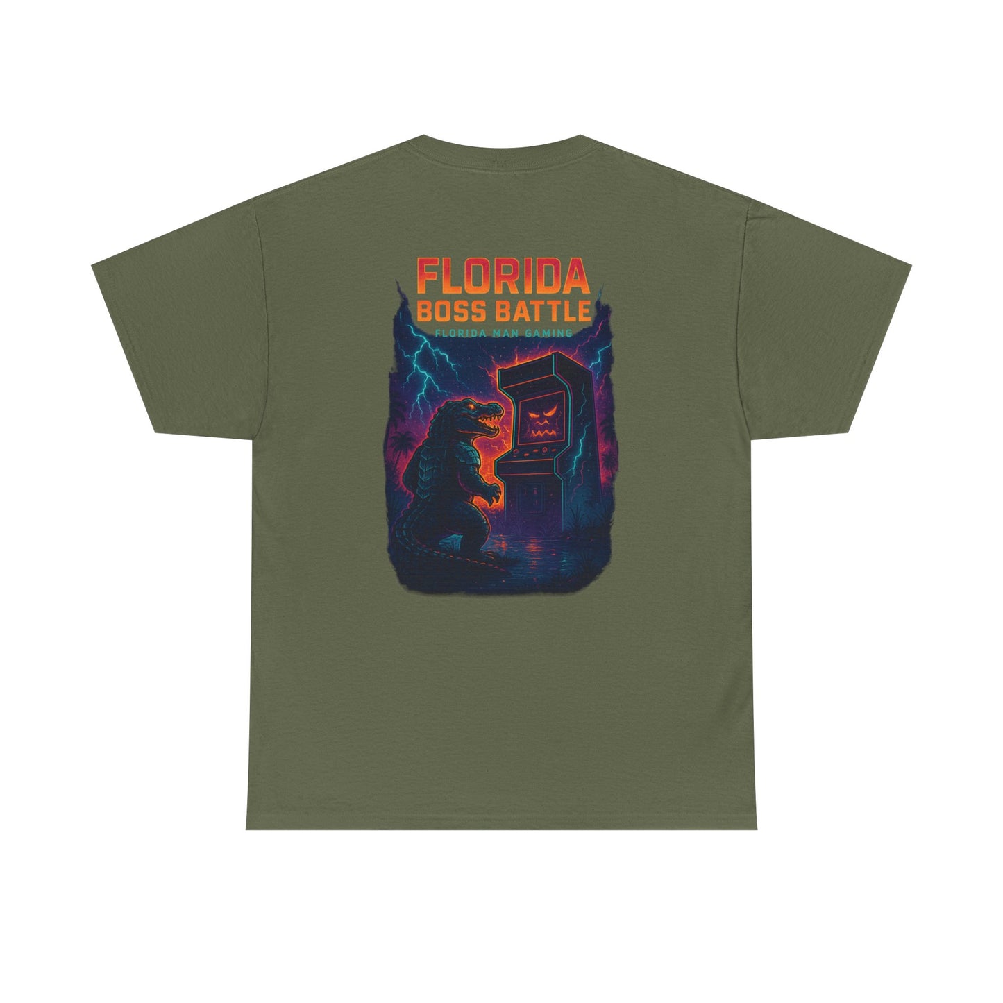 Florida Boss Battle Gaming Tee - Fun Unisex Cotton Shirt, Unique Graphic T-Shirt, Gift for Gamers, Casual Wear, Gaming Merchandise