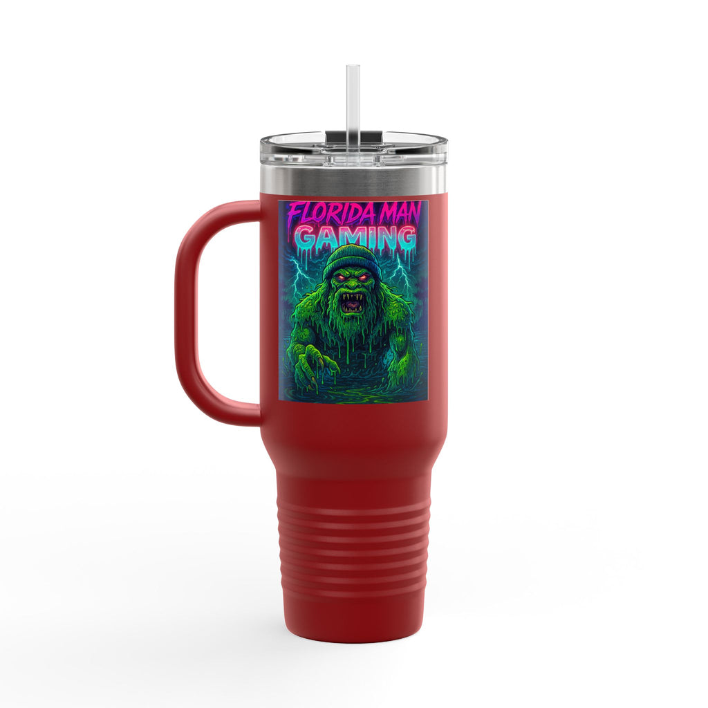 Florida Man Gaming Insulated Travel Mug | 40oz | Fun Gift for Gamers, Travel, Parties, Unique Drinkware