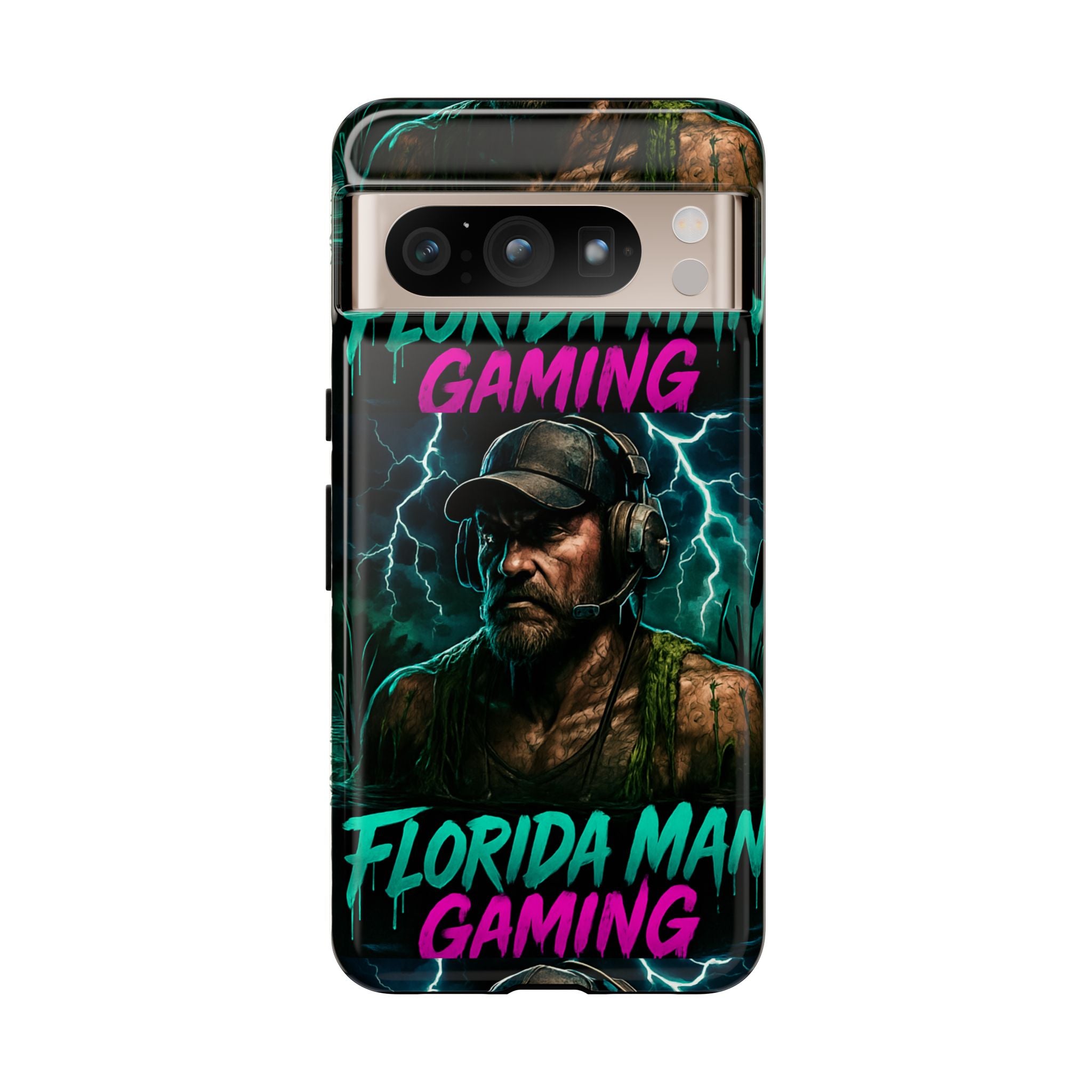Phone Case - Florida Man Gaming Mascot Rising from the Swamp Tough Case