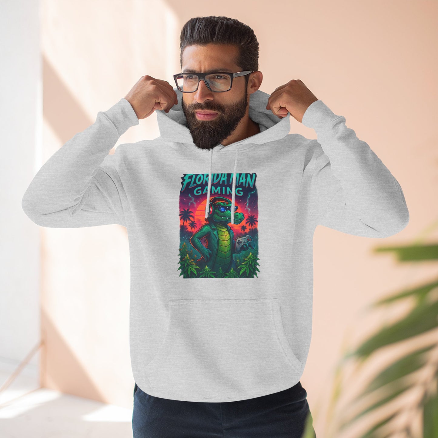 Gamer Fleece Hoodie - Cozy Dragon Design, Perfect for Gaming Sessions, Gifts for Gamers, Casual Wear, Fun Streetwear