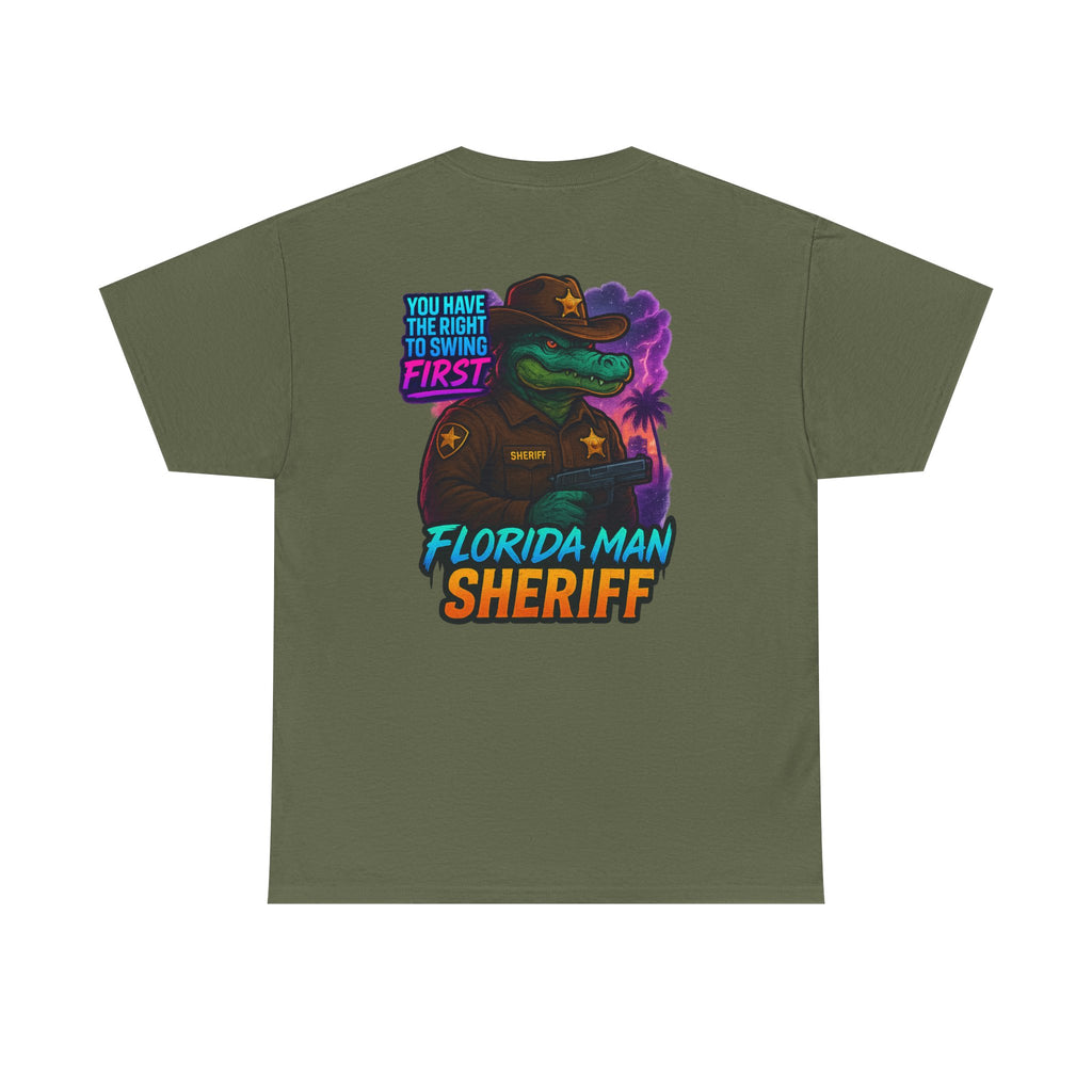 Florida Man Sheriff Tee - Fun Unisex Cotton T-Shirt, Graphic Tee for Florida Lovers, Gift for Dads, Unique Humor Shirt, Casual Wear