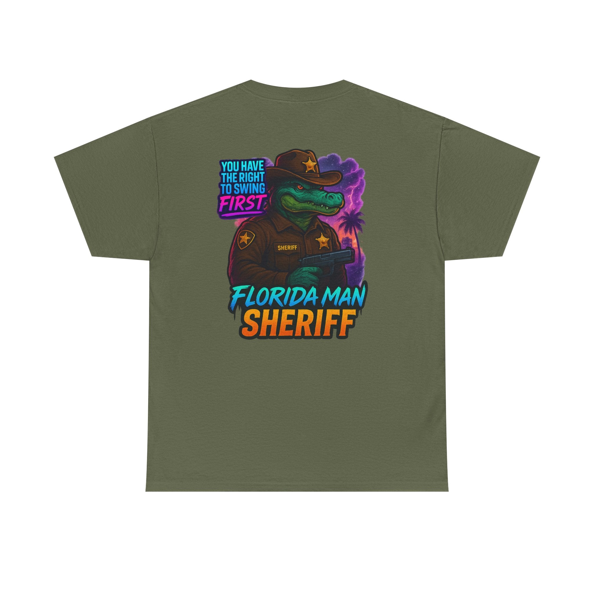 Florida Man Sheriff Tee - Fun Unisex Cotton T-Shirt, Graphic Tee for Florida Lovers, Gift for Dads, Unique Humor Shirt, Casual Wear