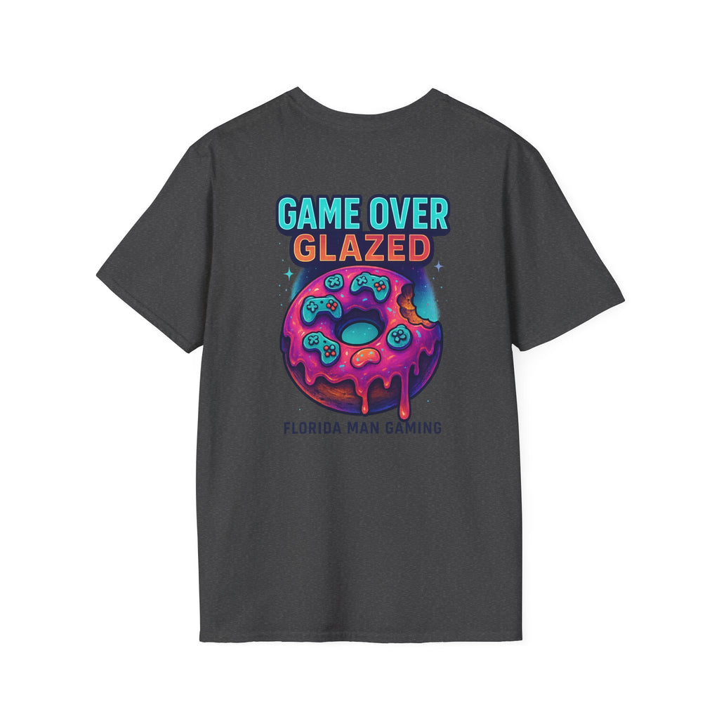 Retro Gamer Donut T-Shirt - Fun Gaming Tee, Unisex Softstyle, Perfect for Gamers, Gaming Events, Birthday Gifts, Casual Wear