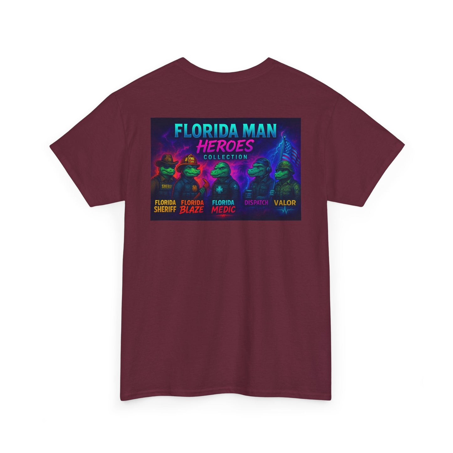 Florida Man Heroes Unisex Tee | Fun Graphic Shirt, Unique Gift, Florida Pride, Casual Style, Funny Tee