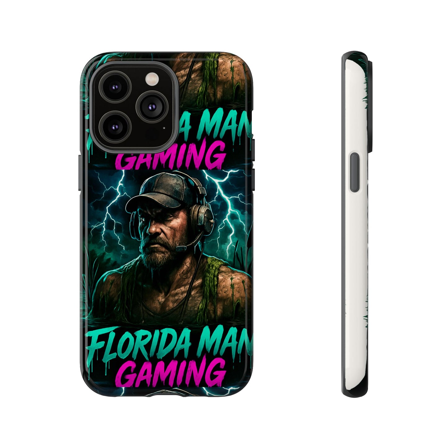 Phone Case - Florida Man Gaming Mascot Rising from the Swamp Tough Case