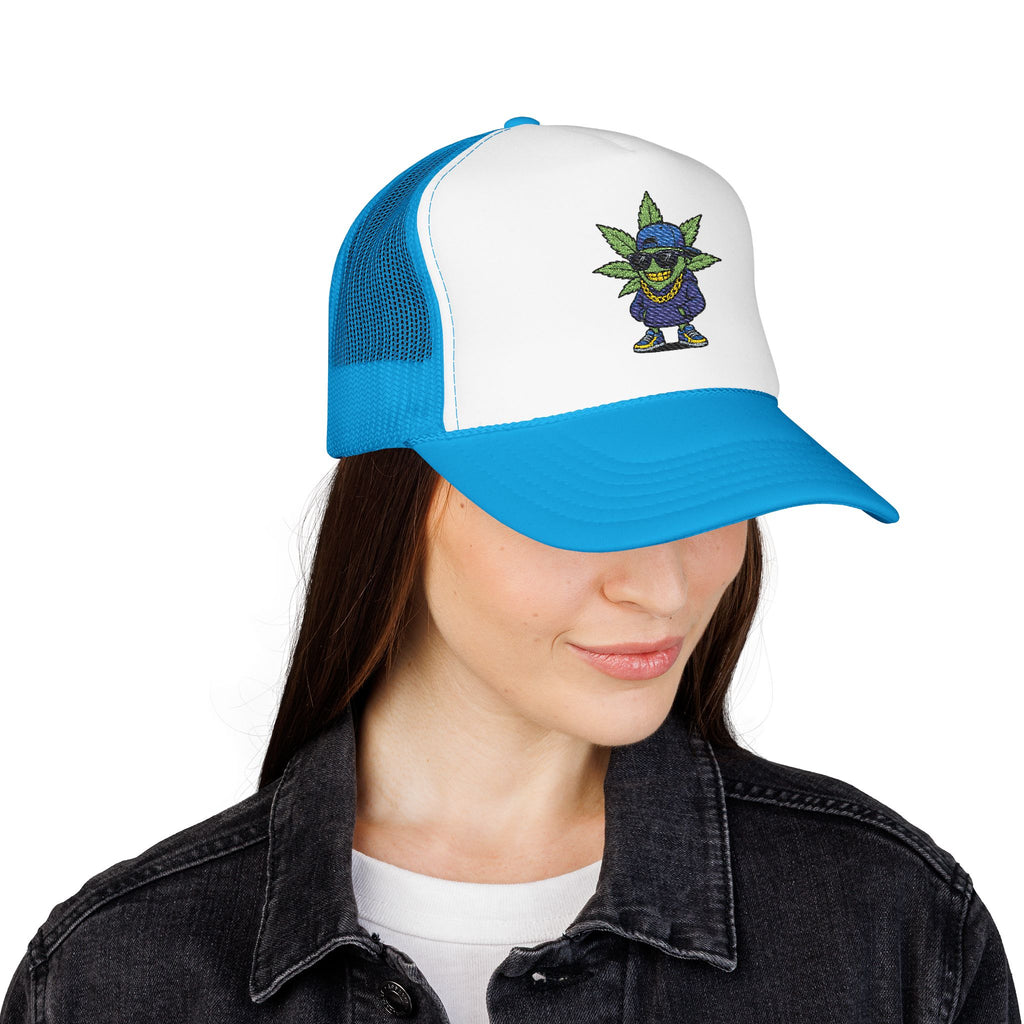 Cool Embroidered Foam Trucker Hat for Trendsetters, Everyday Style, Gift for Him, Outdoor Activities, Unique Streetwear