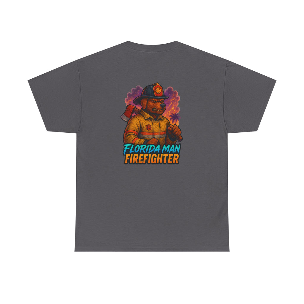 Gaming Tee - Florida Man Blaze Firefighter Gator