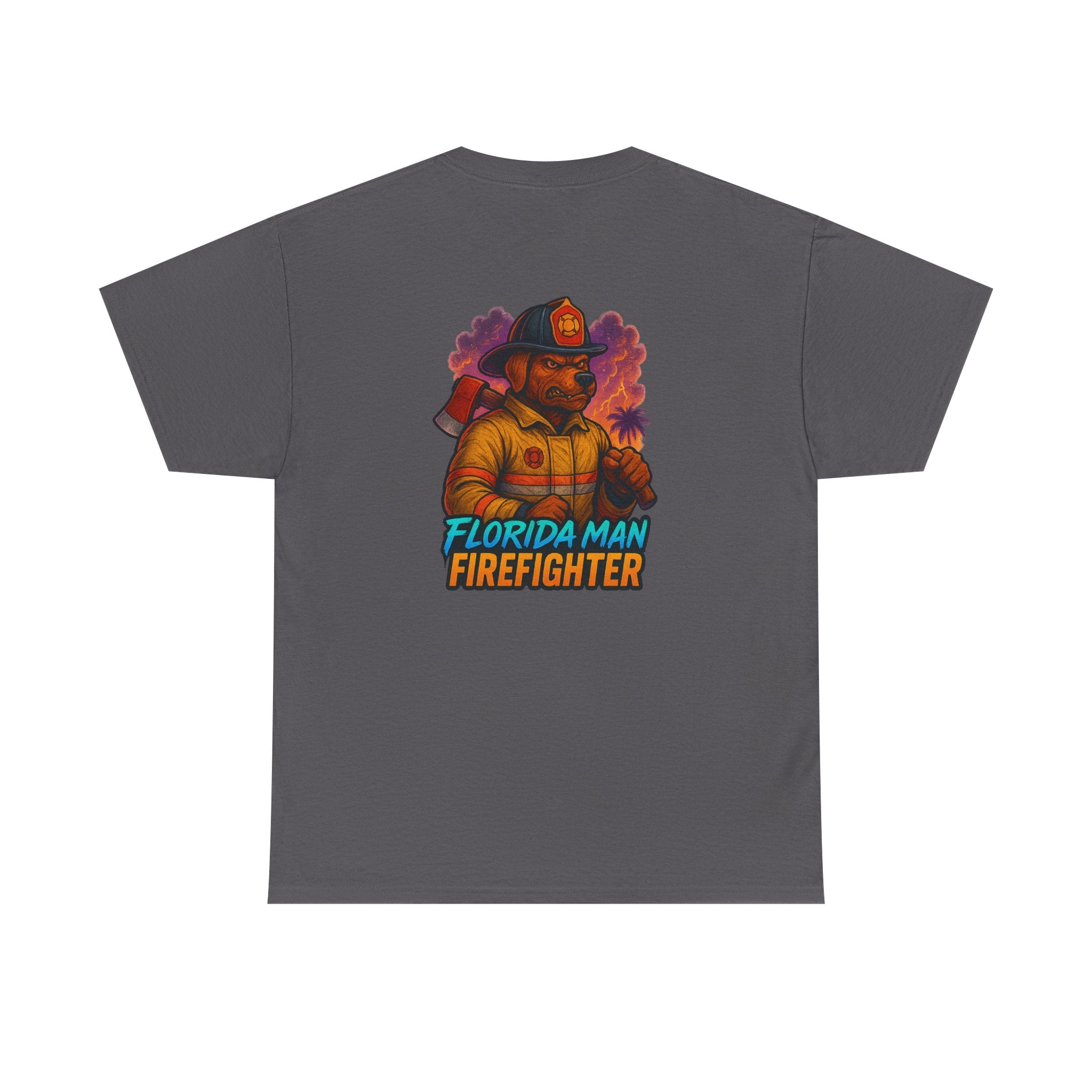 Gaming Tee - Florida Man Blaze Firefighter Gator