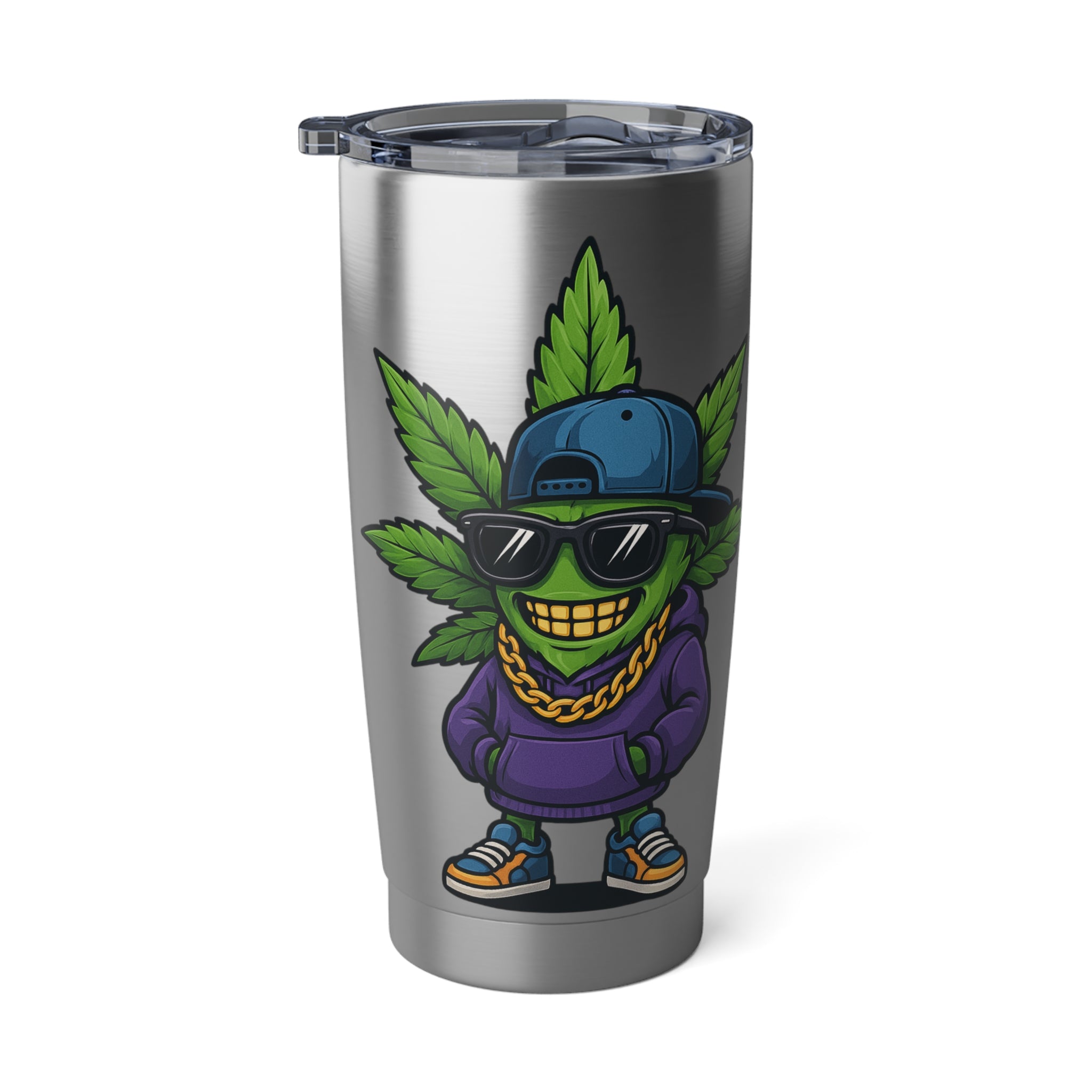 Vibrant Stay Lit Tumbler, 20oz Travel Mug, Cool Gift for Stoners, Everyday Use, Party Accessory, Eco-Friendly Drinkware