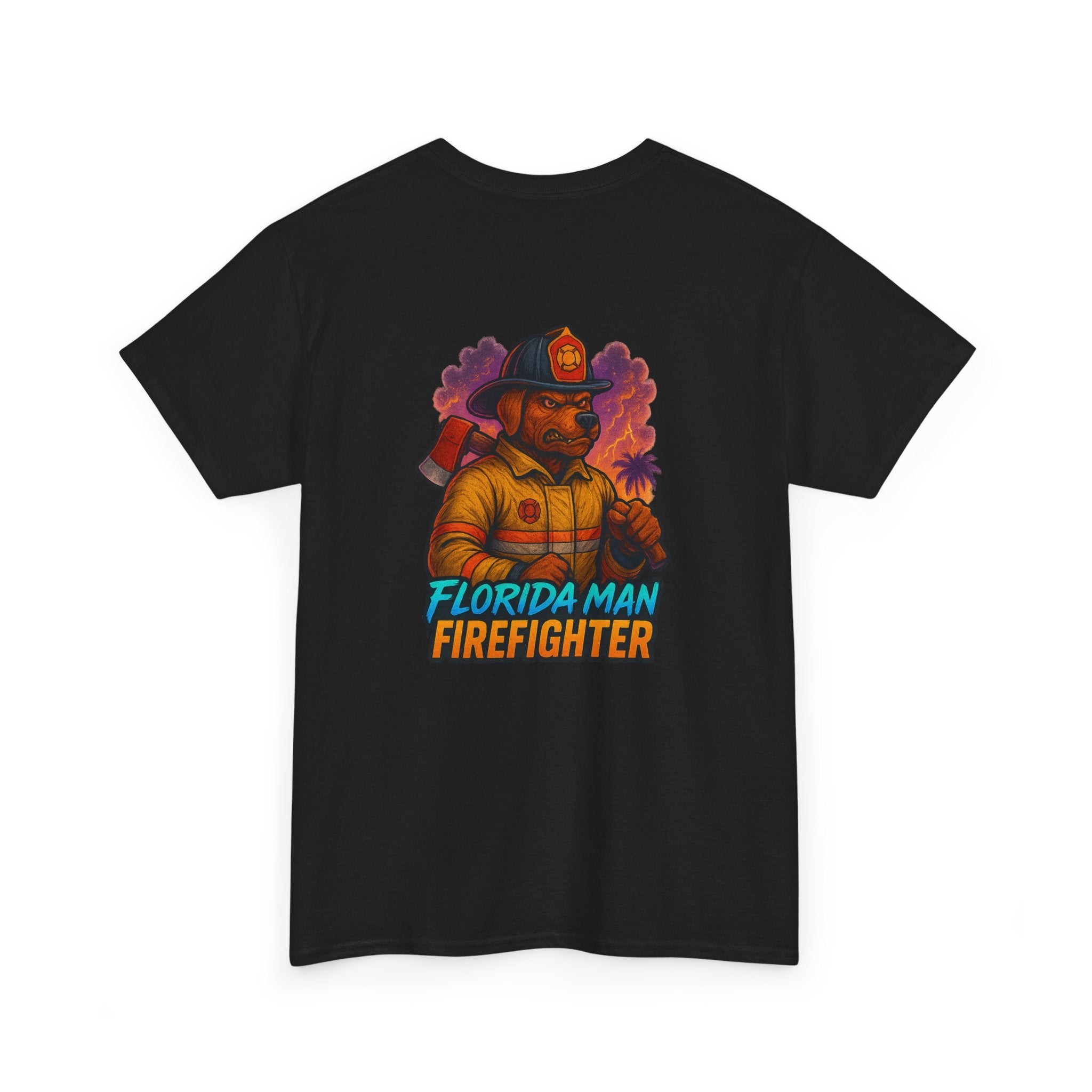 Gaming Tee - Florida Man Blaze Firefighter Gator