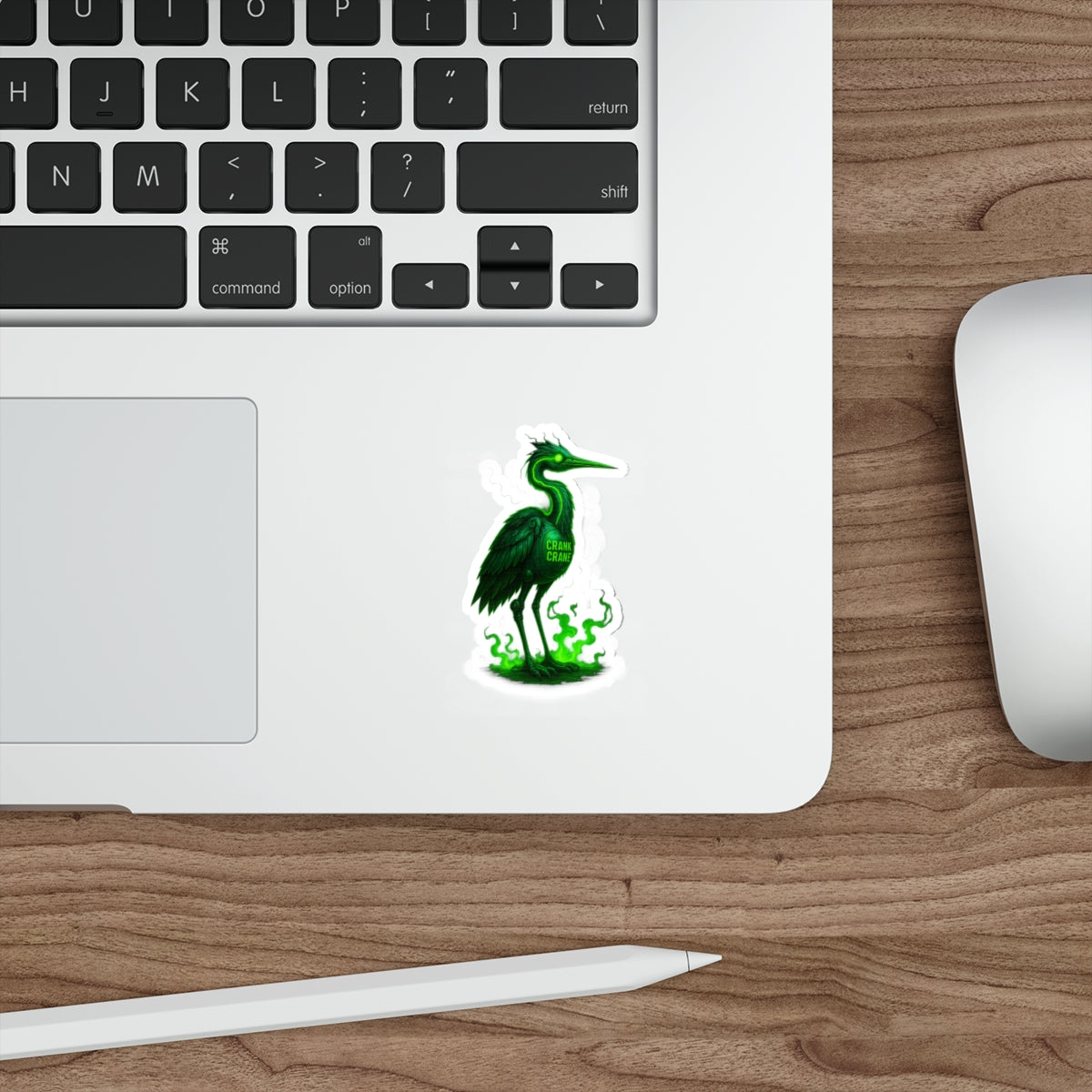 Vibrant Heron Die-Cut Stickers | Unique Sticker Art, Laptop Decor, Gift for Nature Lovers, Green Heron Theme, Eco-Friendly Art