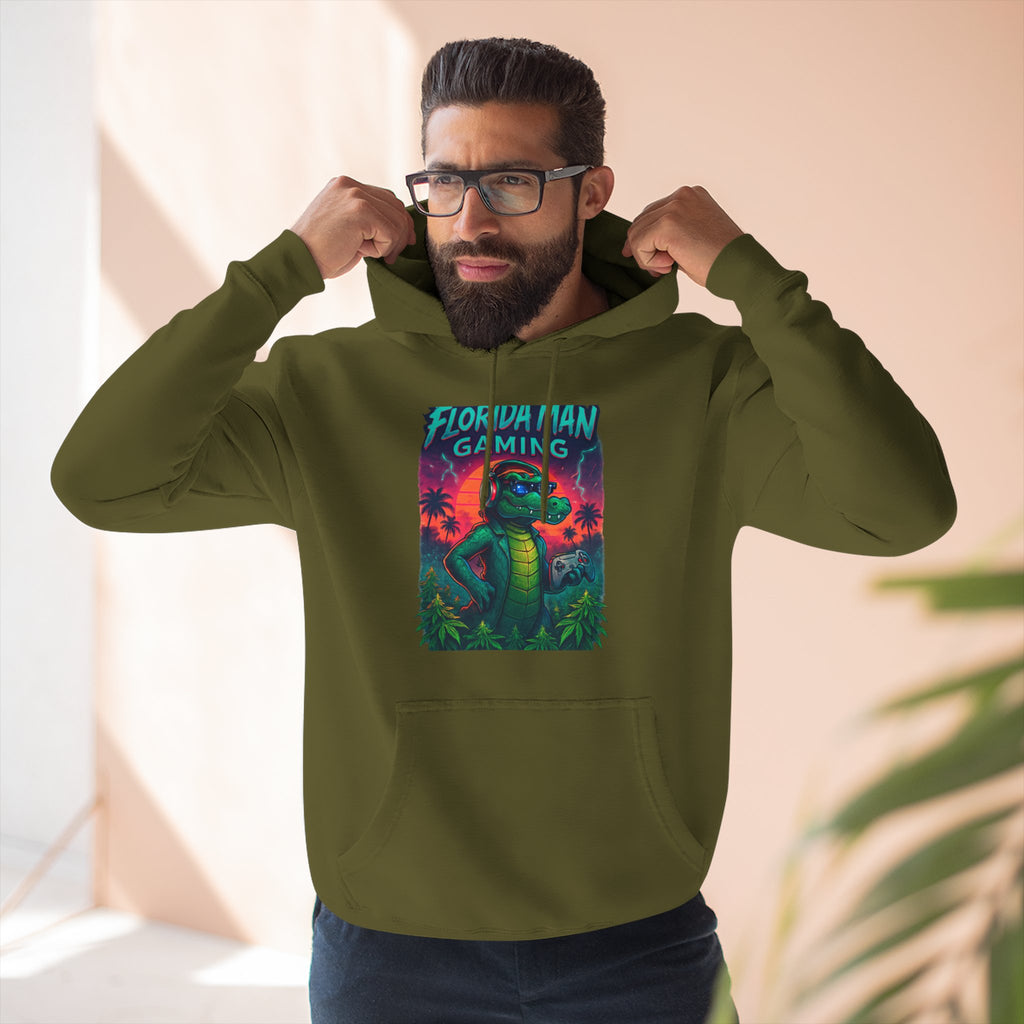 Gamer Fleece Hoodie - Cozy Dragon Design, Perfect for Gaming Sessions, Gifts for Gamers, Casual Wear, Fun Streetwear