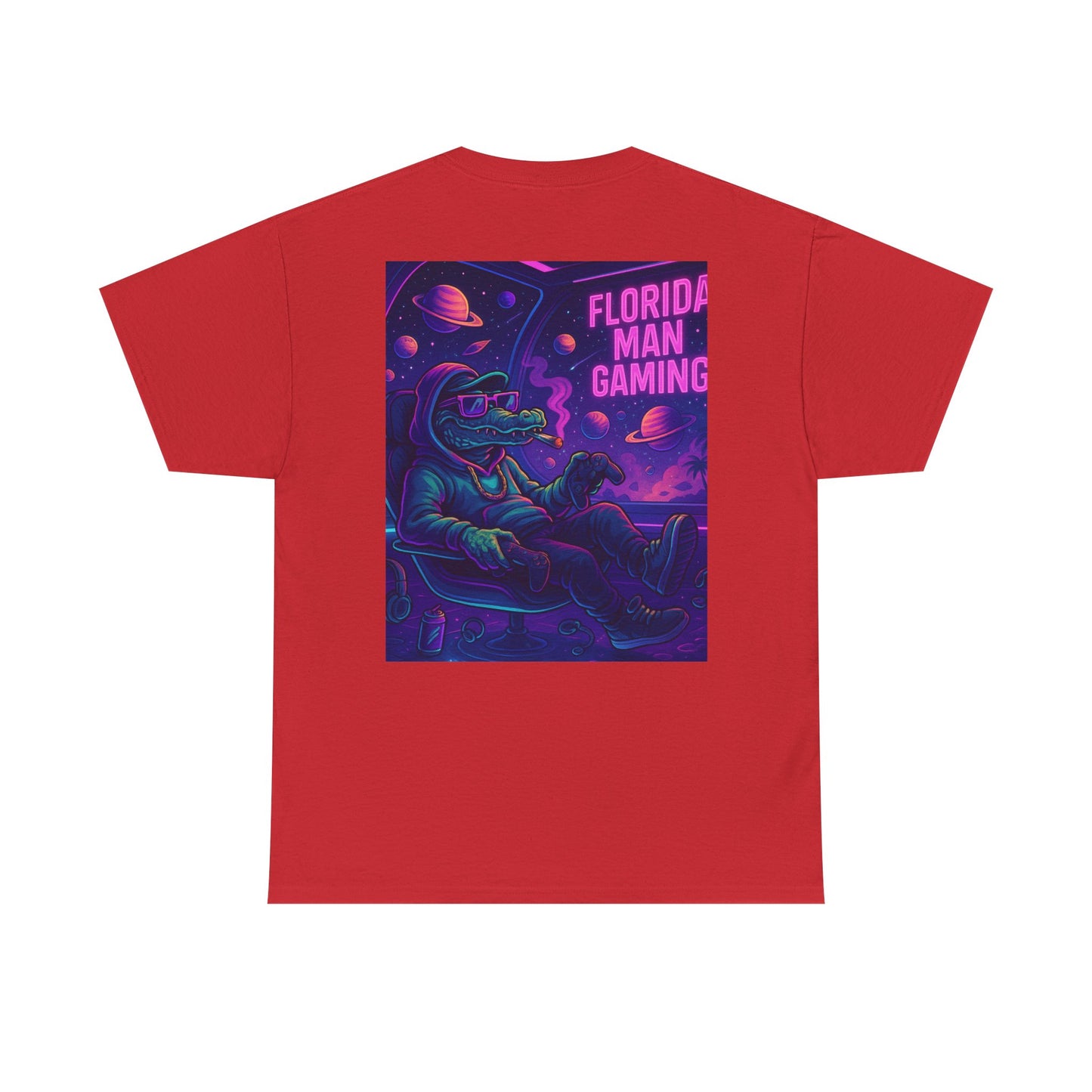 Florida Man Gaming Unisex Cotton Tee, Fun Florida Humor, Gamer Shirt, Unique Gift, Unisex T-shirt