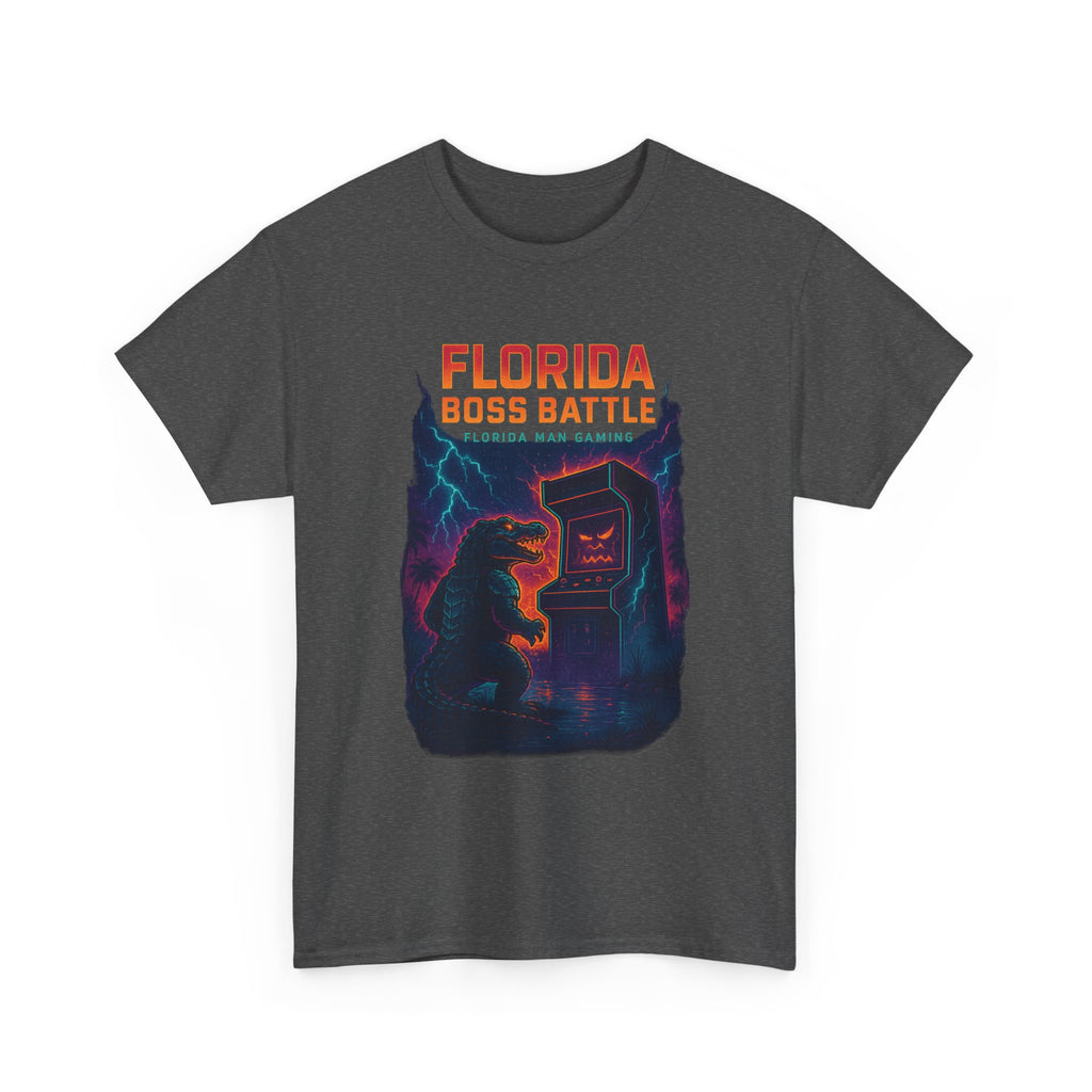 Florida Boss Battle Tee - Unisex Gaming Shirt, Retro Video Game T-Shirt, Gift for Gamers, Cool Casual Wear, Unique Graphic Tee