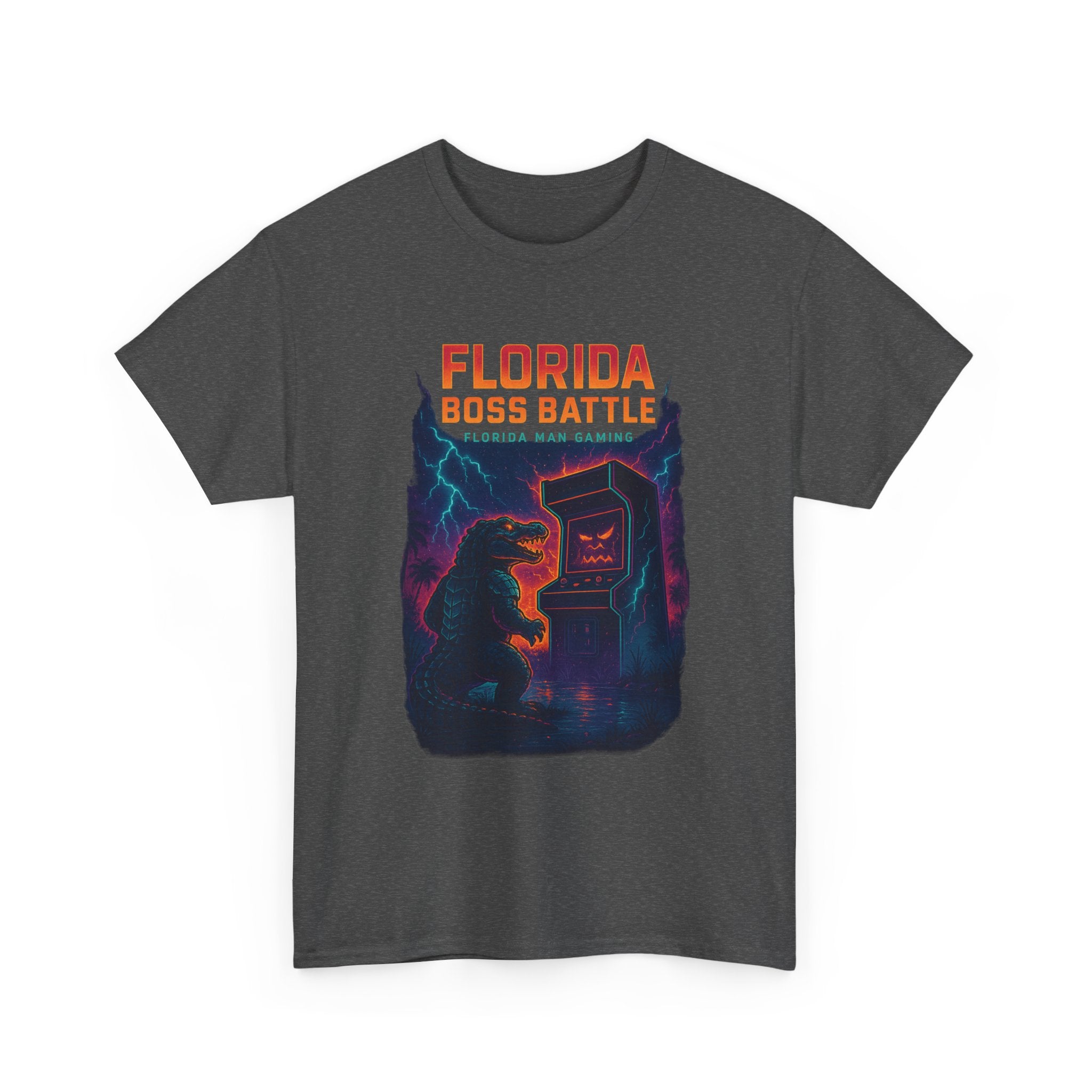 Florida Boss Battle Tee - Unisex Gaming Shirt, Retro Video Game T-Shirt, Gift for Gamers, Cool Casual Wear, Unique Graphic Tee