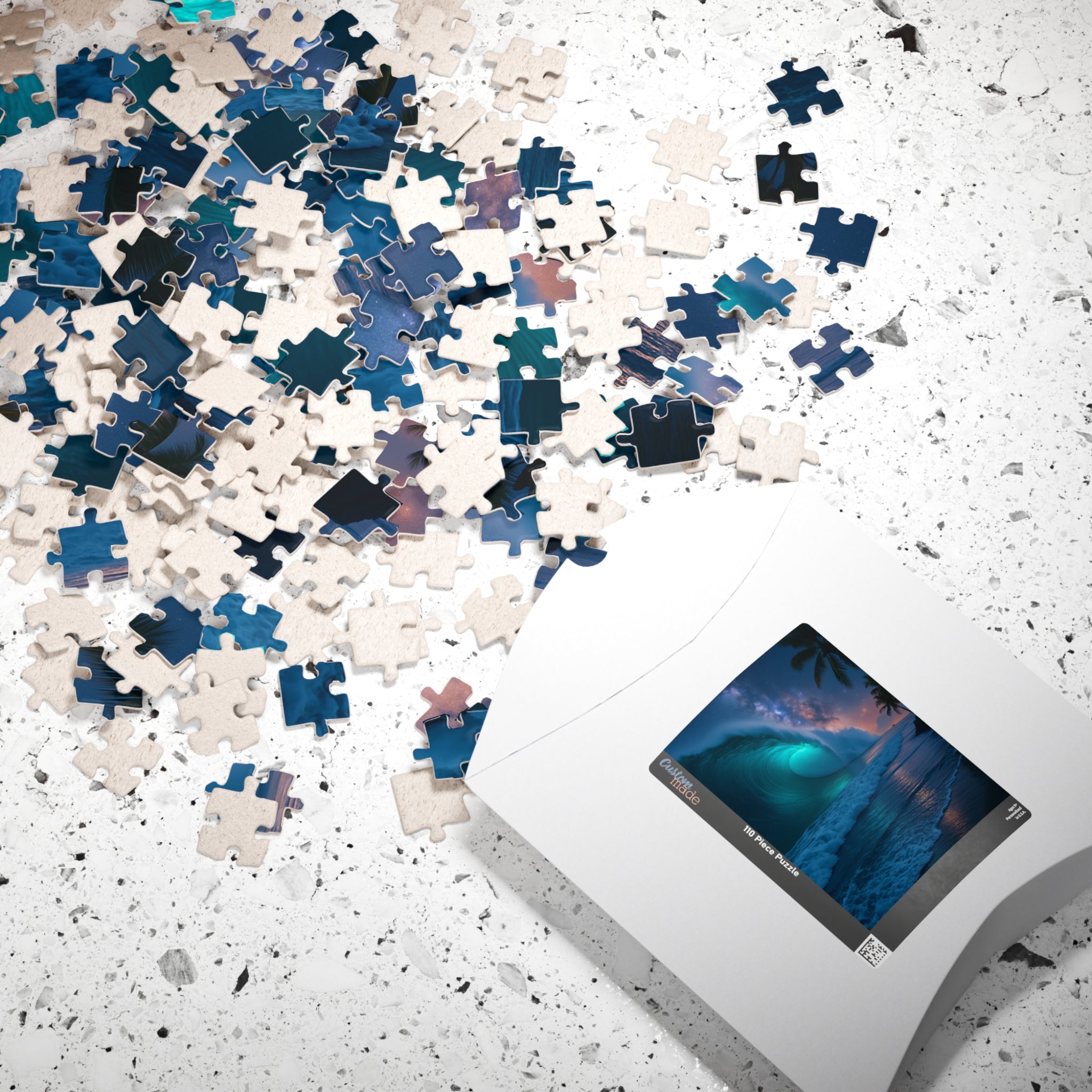 Stunning Ocean Wave Puzzle - 110 to 1014 Pieces, Perfect for Family Game Night, Gifts for Ocean Lovers, Relaxation Activity, Home Decor