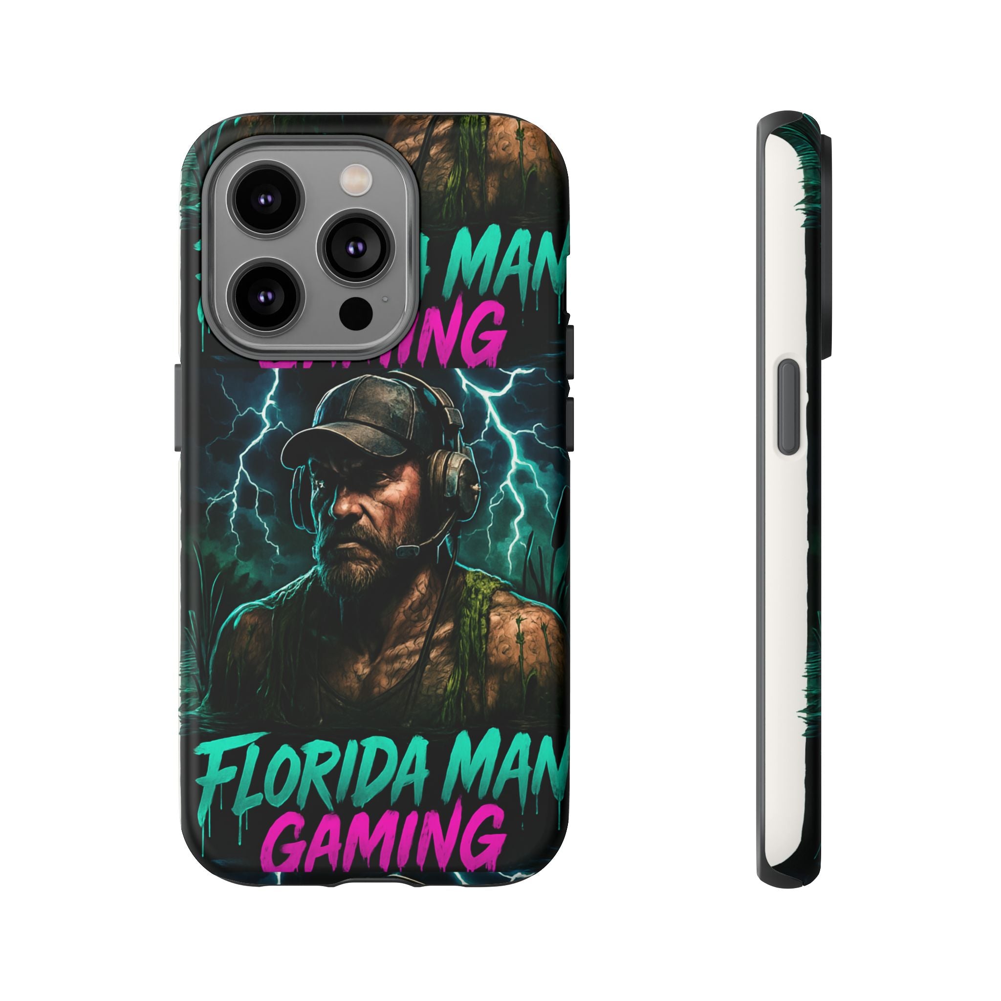 Phone Case - Florida Man Gaming Mascot Rising from the Swamp Tough Case
