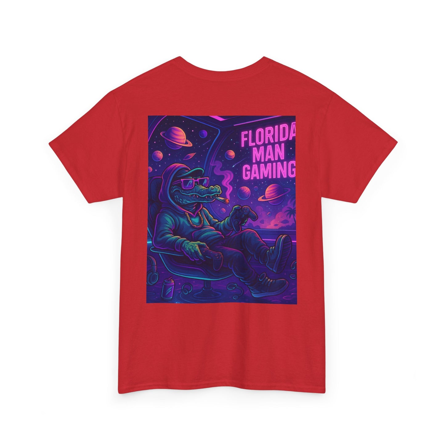 Florida Man Gaming Unisex Cotton Tee, Fun Florida Humor, Gamer Shirt, Unique Gift, Unisex T-shirt