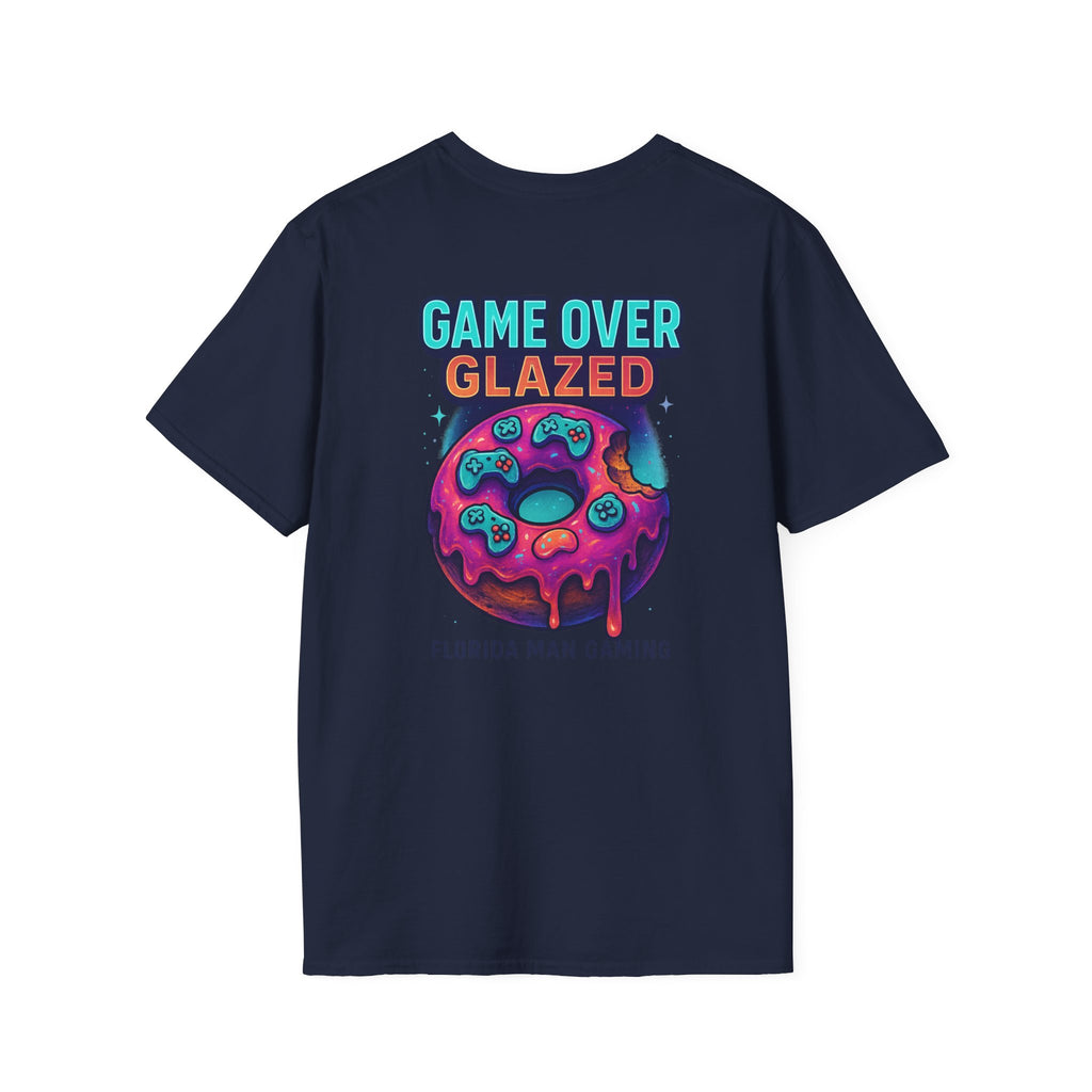 Retro Gamer Donut T-Shirt - Fun Gaming Tee, Unisex Softstyle, Perfect for Gamers, Gaming Events, Birthday Gifts, Casual Wear