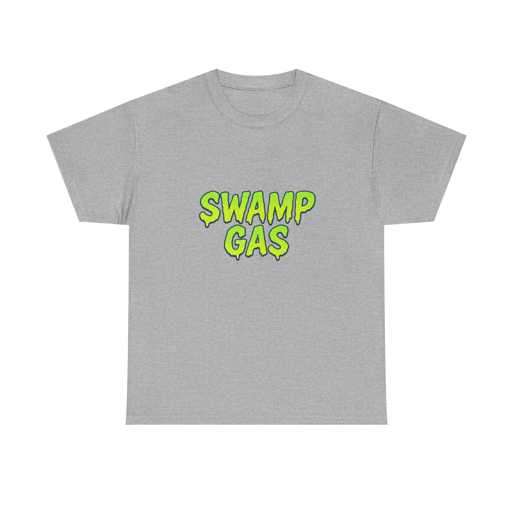 Swamp Gas Unisex Heavy Cotton Tee - Fun Graphic T-Shirt for Festivals, Parties, Gifts, Casual Wear, Retro Style