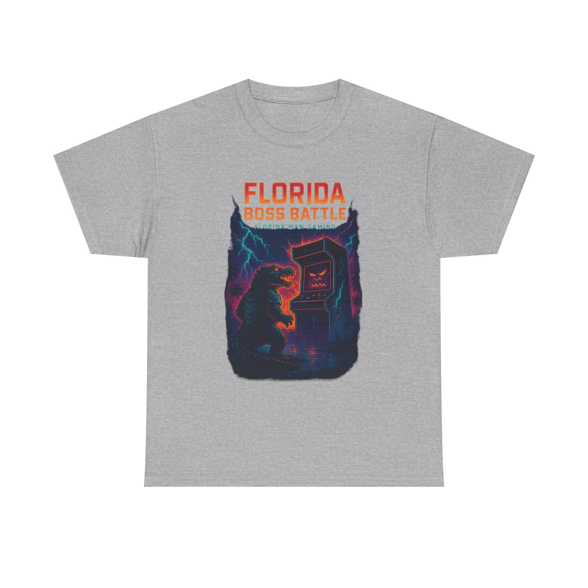 Florida Boss Battle Tee - Unisex Gaming Shirt, Retro Video Game T-Shirt, Gift for Gamers, Cool Casual Wear, Unique Graphic Tee