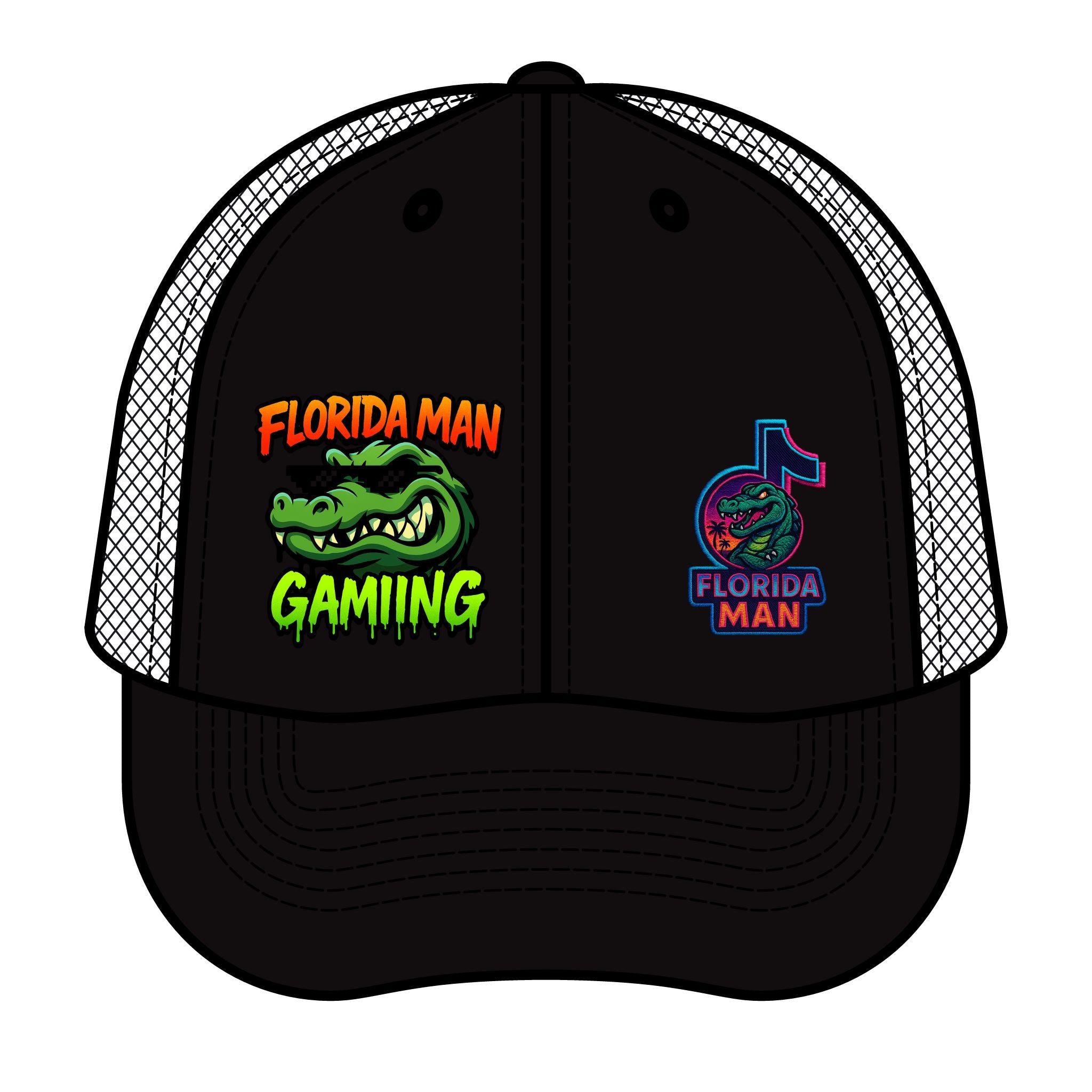 Florida Man Gaming Trucker Hat | Retro Style | Perfect for Gamers, Gift for Friends, Outdoor Events, Fun and Casual Wear