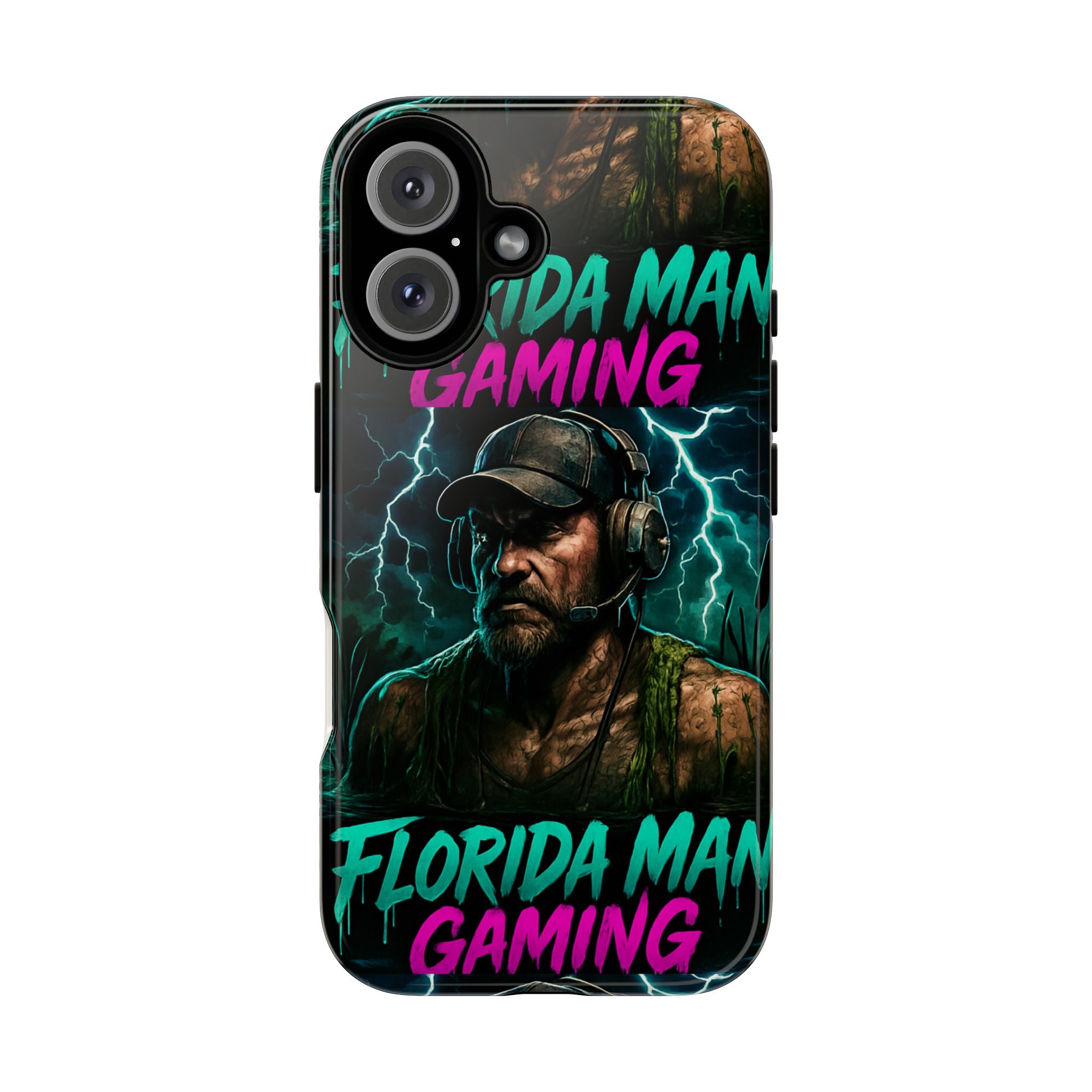 Phone Case - Florida Man Gaming Mascot Rising from the Swamp Tough Case