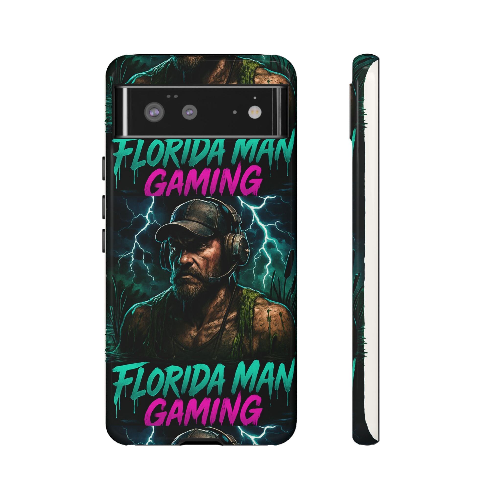 Phone Case - Florida Man Gaming Mascot Rising from the Swamp Tough Case
