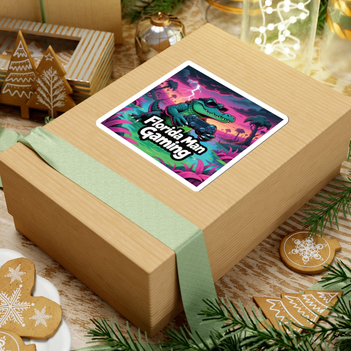 Florida Man Gaming KissCut Sticker