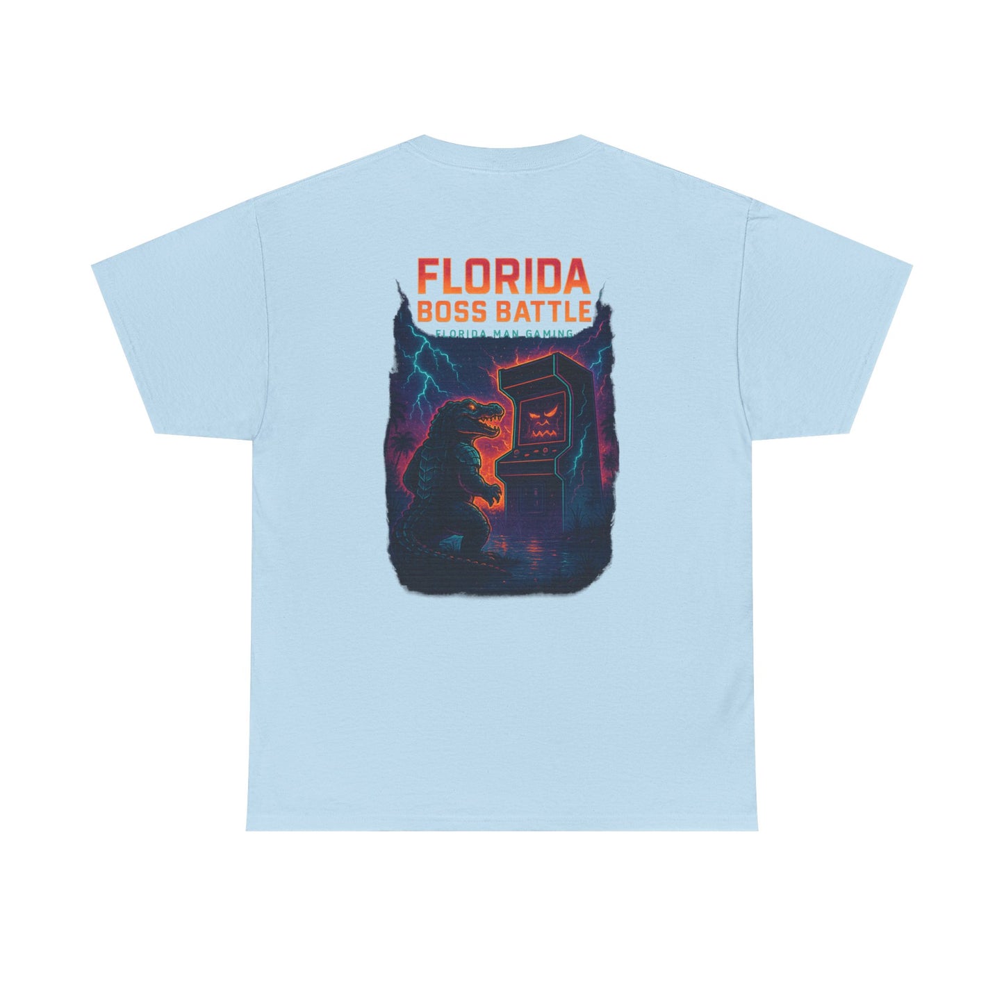 Florida Boss Battle Tee - Unisex Gaming Shirt, Retro Video Game T-Shirt, Gift for Gamers, Cool Casual Wear, Unique Graphic Tee