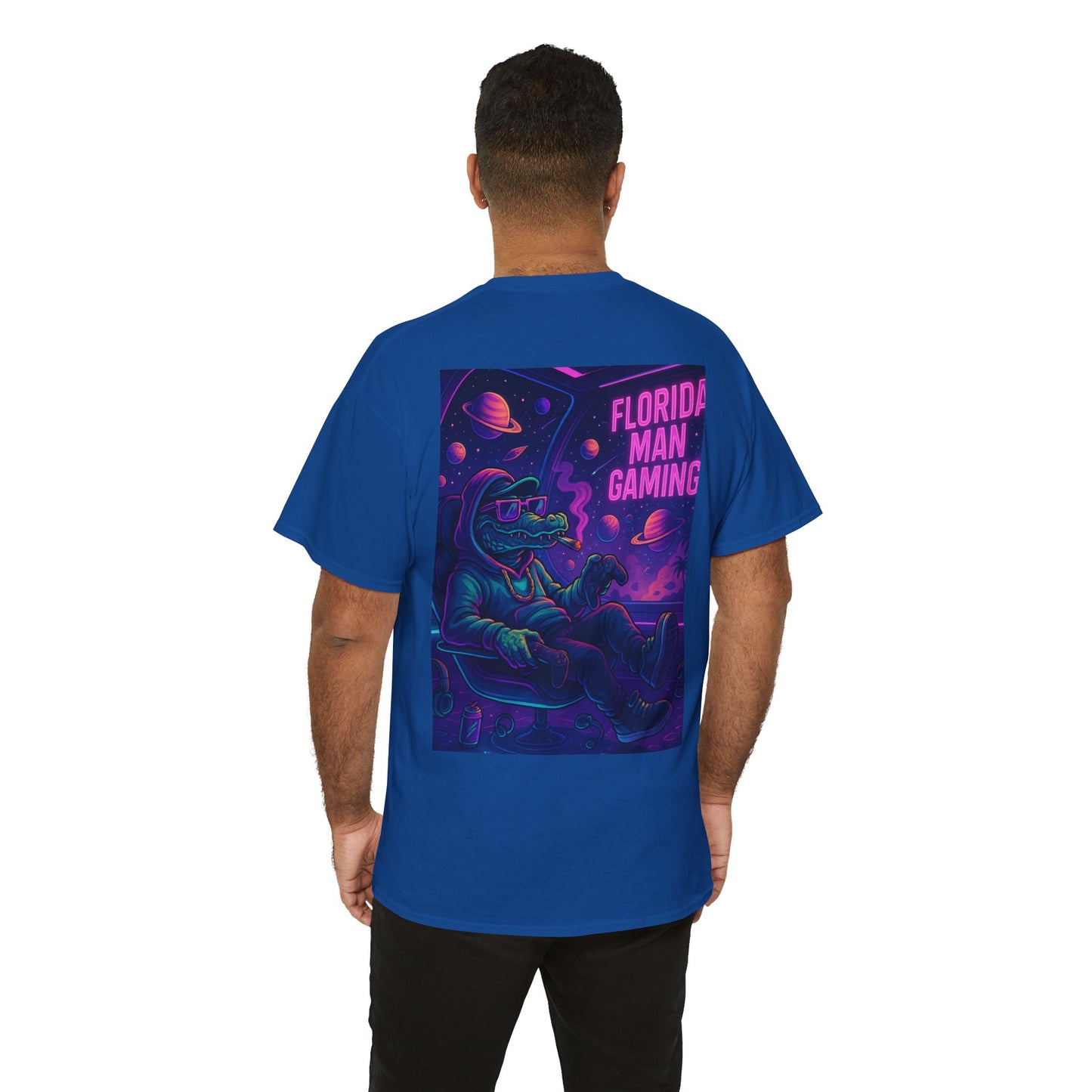 Florida Man Gaming Unisex Cotton Tee, Fun Florida Humor, Gamer Shirt, Unique Gift, Unisex T-shirt