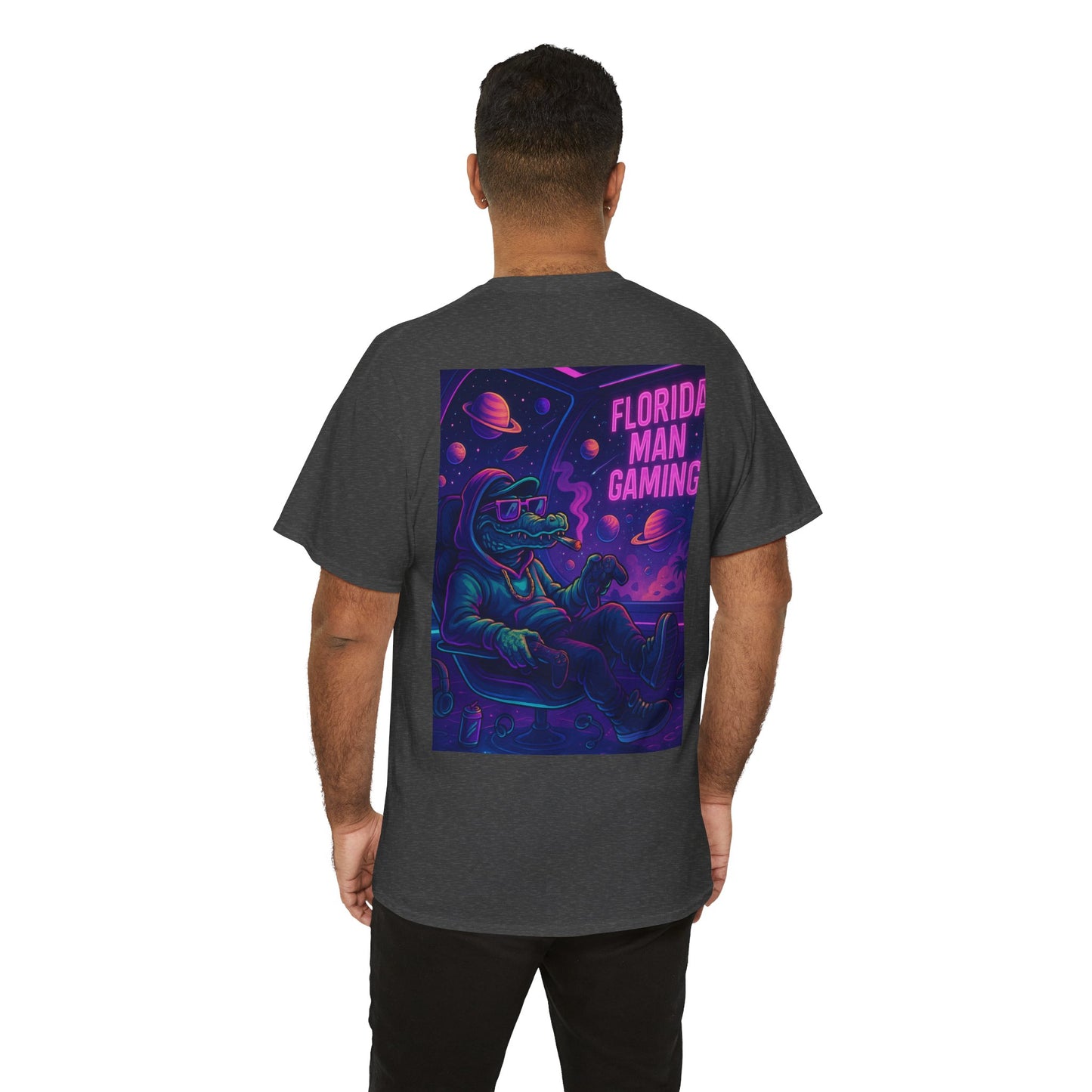 Florida Man Gaming Unisex Cotton Tee, Fun Florida Humor, Gamer Shirt, Unique Gift, Unisex T-shirt
