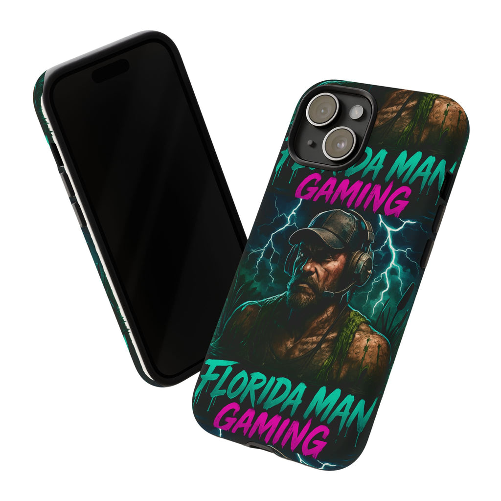 Phone Case - Florida Man Gaming Mascot Rising from the Swamp Tough Case