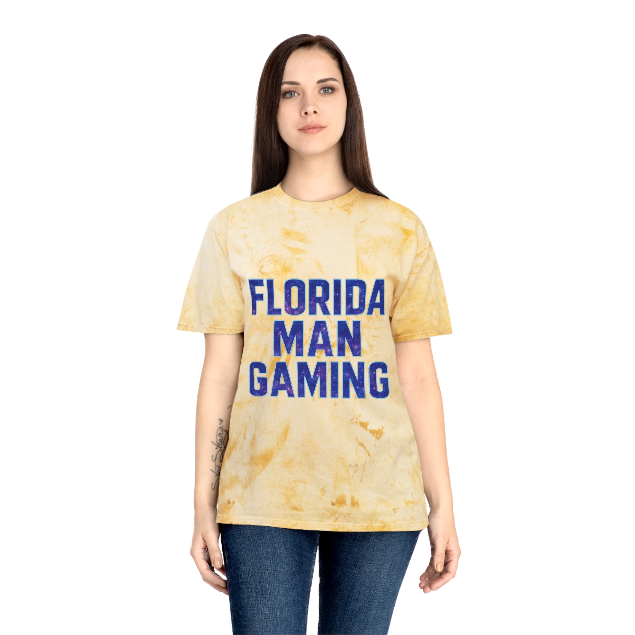 Vibrant Gaming T-Shirt | Florida Man Gaming Tee | Creative Casual Wear, Fun Gift for Gamers, Unique Design, Comfortable Unisex Fit