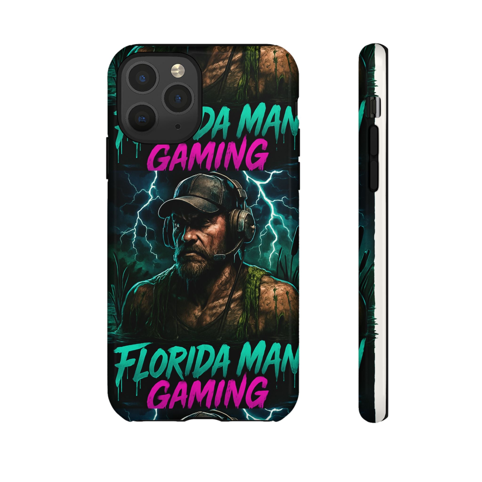Phone Case - Florida Man Gaming Mascot Rising from the Swamp Tough Case