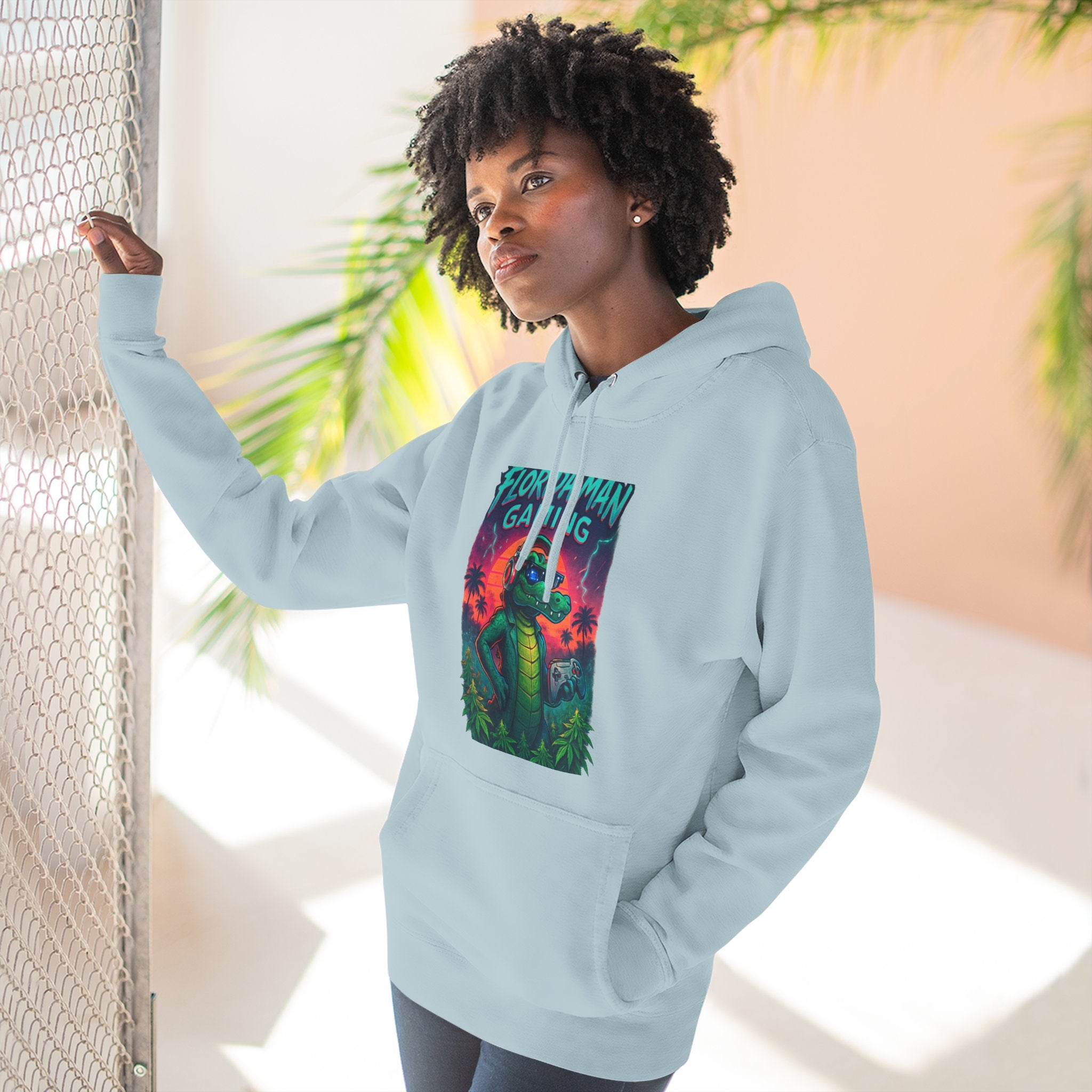 Gamer Fleece Hoodie - Cozy Dragon Design, Perfect for Gaming Sessions, Gifts for Gamers, Casual Wear, Fun Streetwear