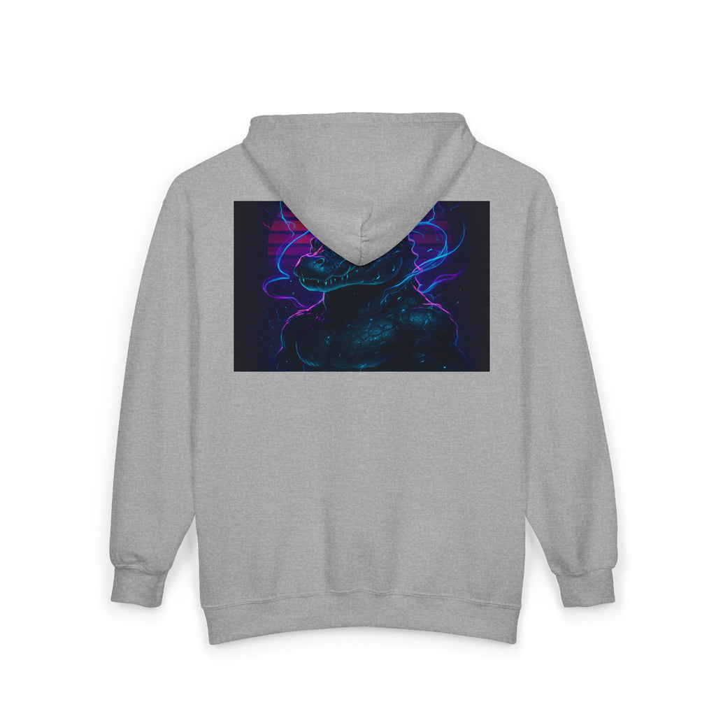 Retro Godzilla Zip Hoodie | Unisex Heavy Blend Hoodie for Fans | 80s Style, Cozy Sweatshirt, Unique Gift, Movie Merch, Warm Outerwear