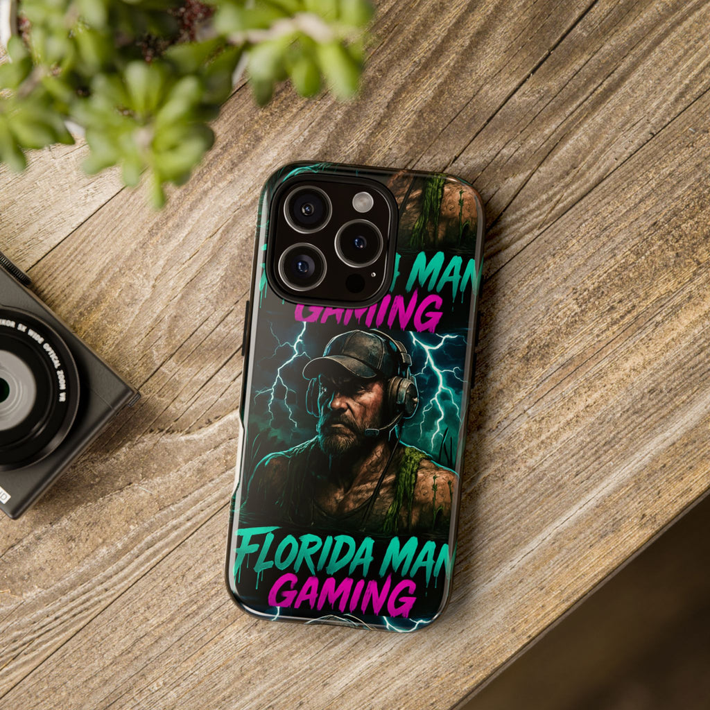 Phone Case - Florida Man Gaming Mascot Rising from the Swamp Tough Case