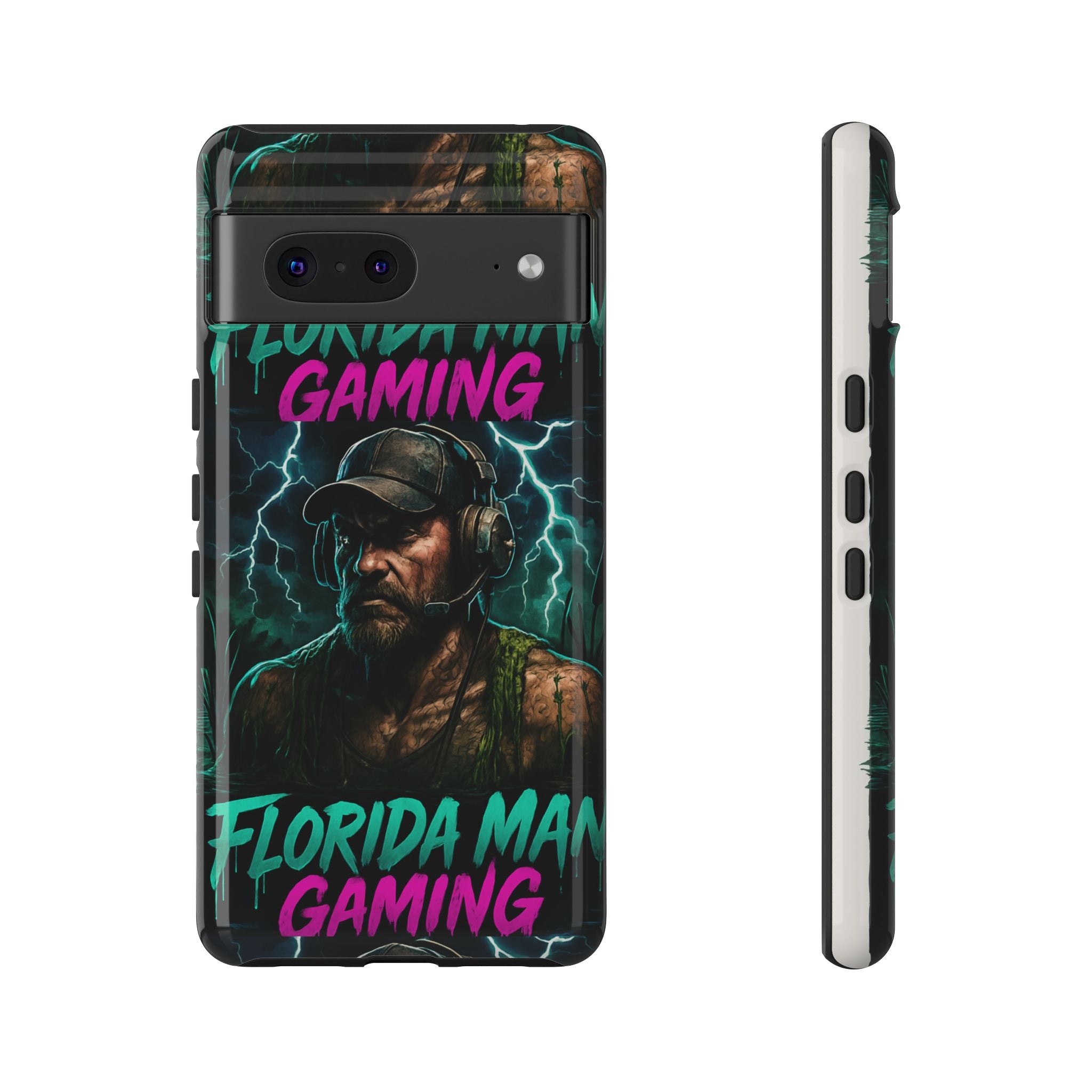 Phone Case - Florida Man Gaming Mascot Rising from the Swamp Tough Case