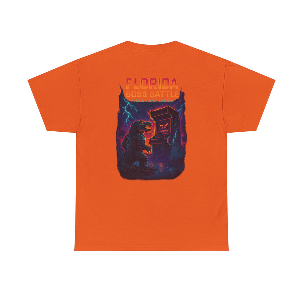 Florida Boss Battle Gaming Tee - Fun Unisex Cotton Shirt, Unique Graphic T-Shirt, Gift for Gamers, Casual Wear, Gaming Merchandise
